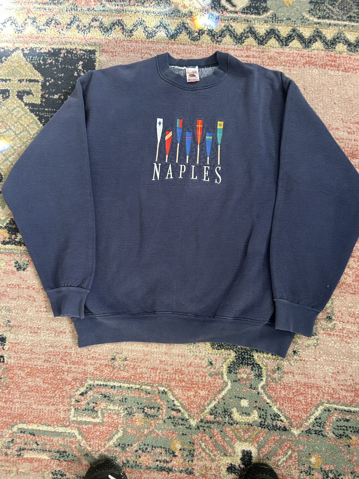 Vintage Vintage 90’s Naples Sweatshirt Size US L / EU 52-54 / 3 - 1 Thumbnail