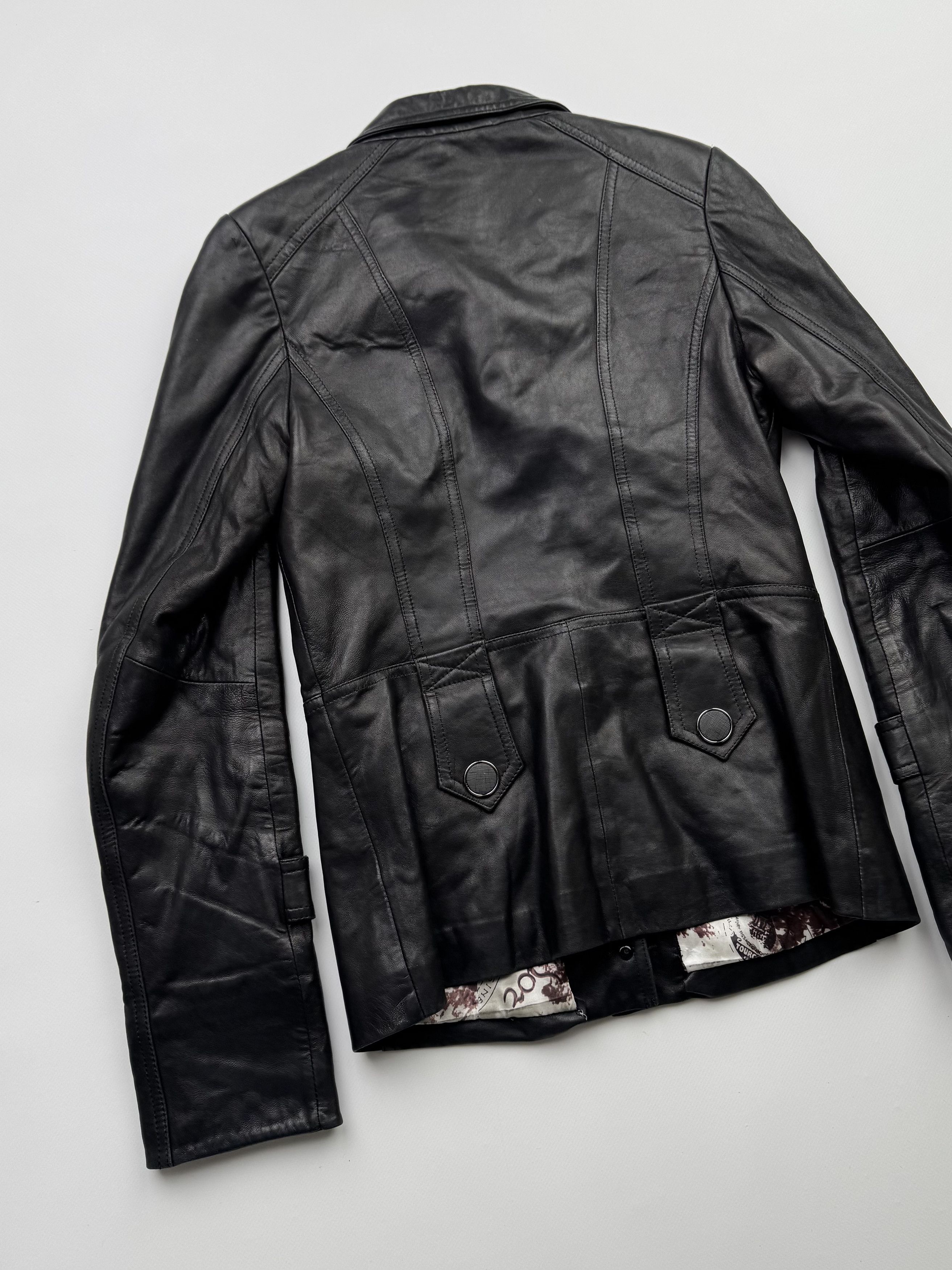 Vintage Vintage Leather Jacket With Straps B495(V51)E2 Size M / US 6-8 / IT 42-44 - 10 Thumbnail