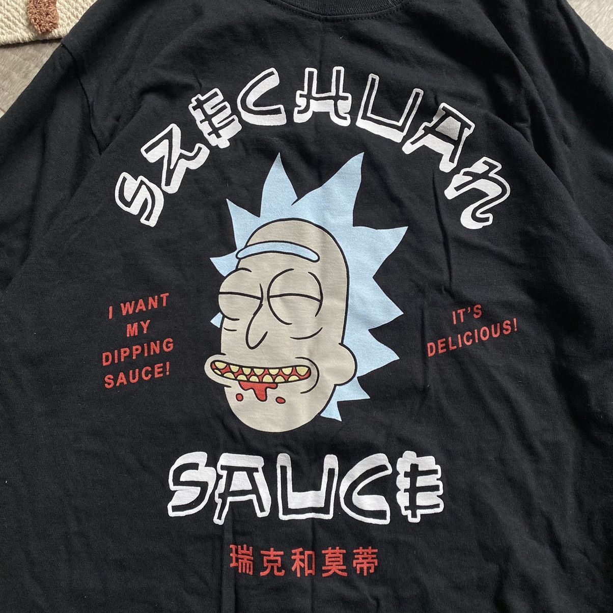 Cartoon Network RICK AND MORTY CARTOON 2018 JAPANESE SZECHUAN SAUCE LONG TEE Size US M / EU 48-50 / 2 - 4 Thumbnail