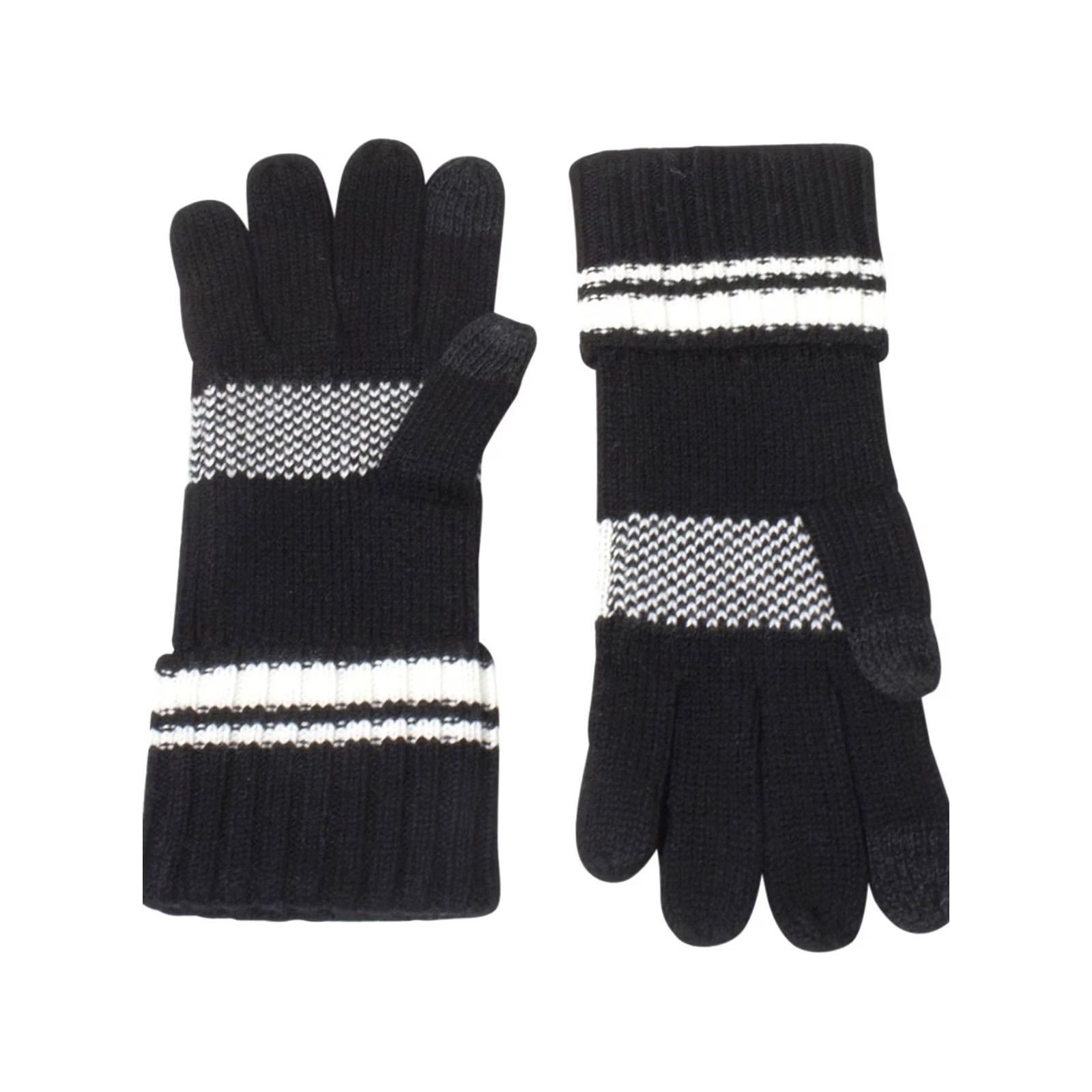 Ugg Ugg Women's Knit Gloves Graphic Logo With Touch Black One Size 20169 Size ONE SIZE - 2 Thumbnail