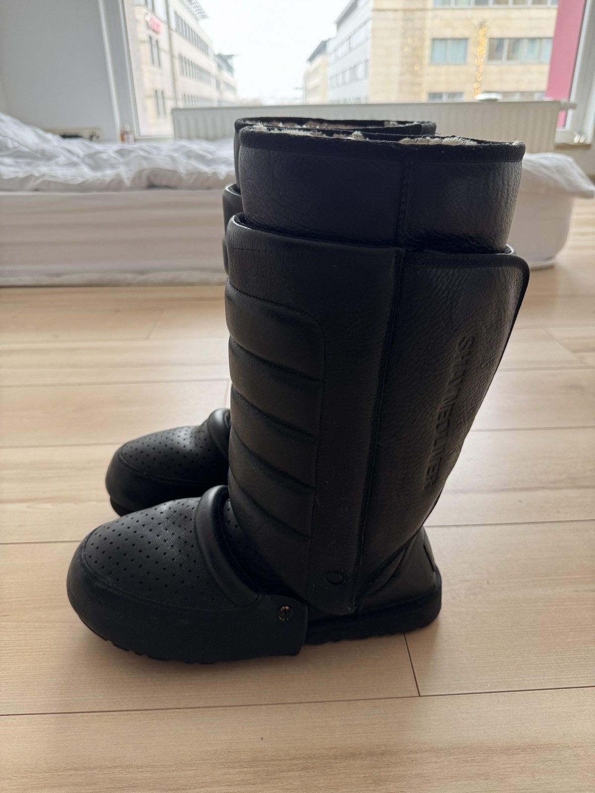 Hood By Air Shayne Oliver Ugg Armoured Tall Boots Size US 12 / EU 45 - 3 Thumbnail