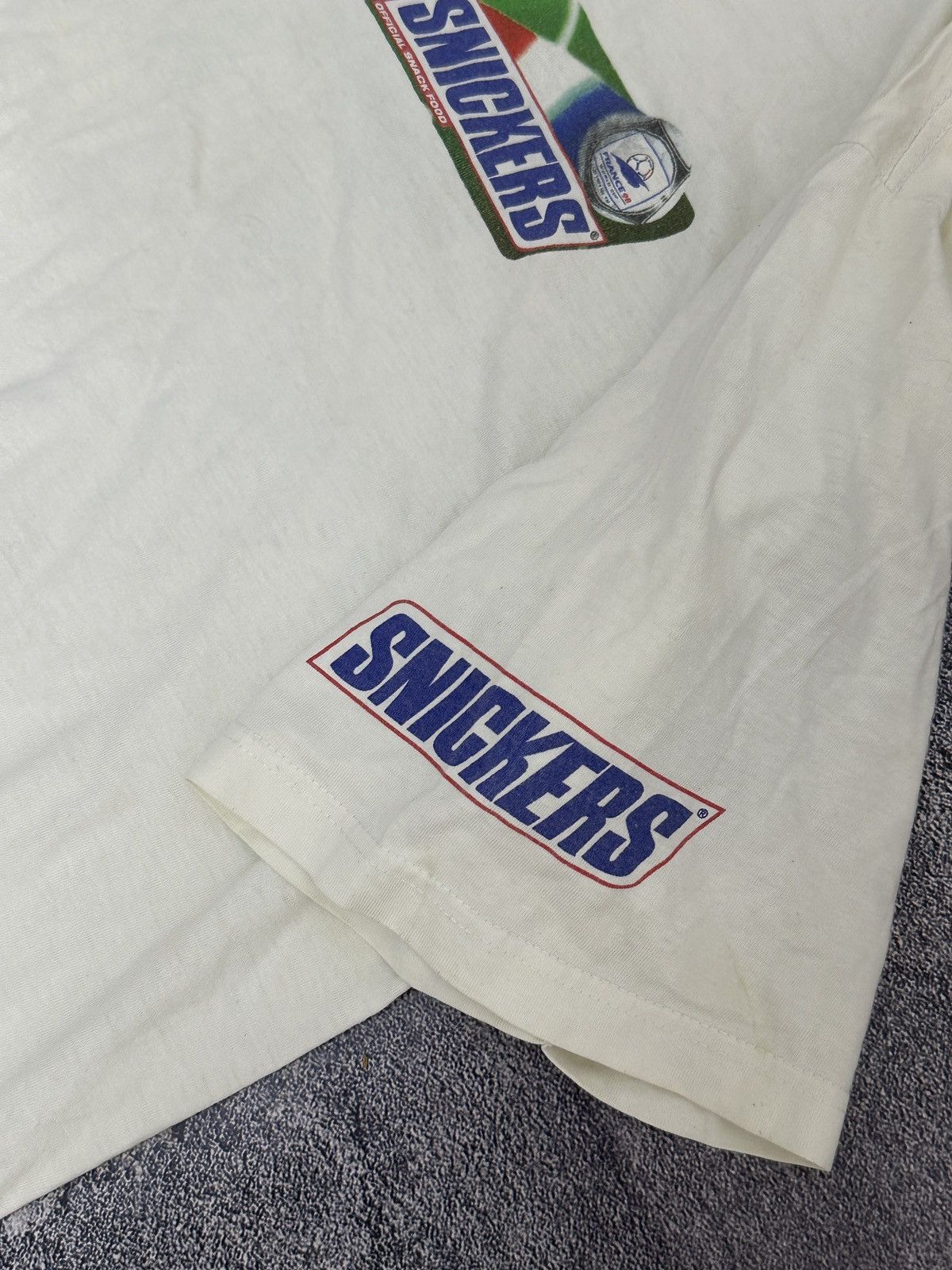 Vintage Vintage Frace 1998 Football World Cup Snickers Very Rare Size US XXL / EU 58 / 5 - 4 Thumbnail