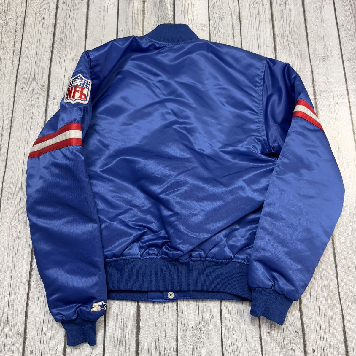 NFL × Starter × Vintage Vintage New York Giants satin bomber jacket Size US L / EU 52-54 / 3 - 2 Thumbnail