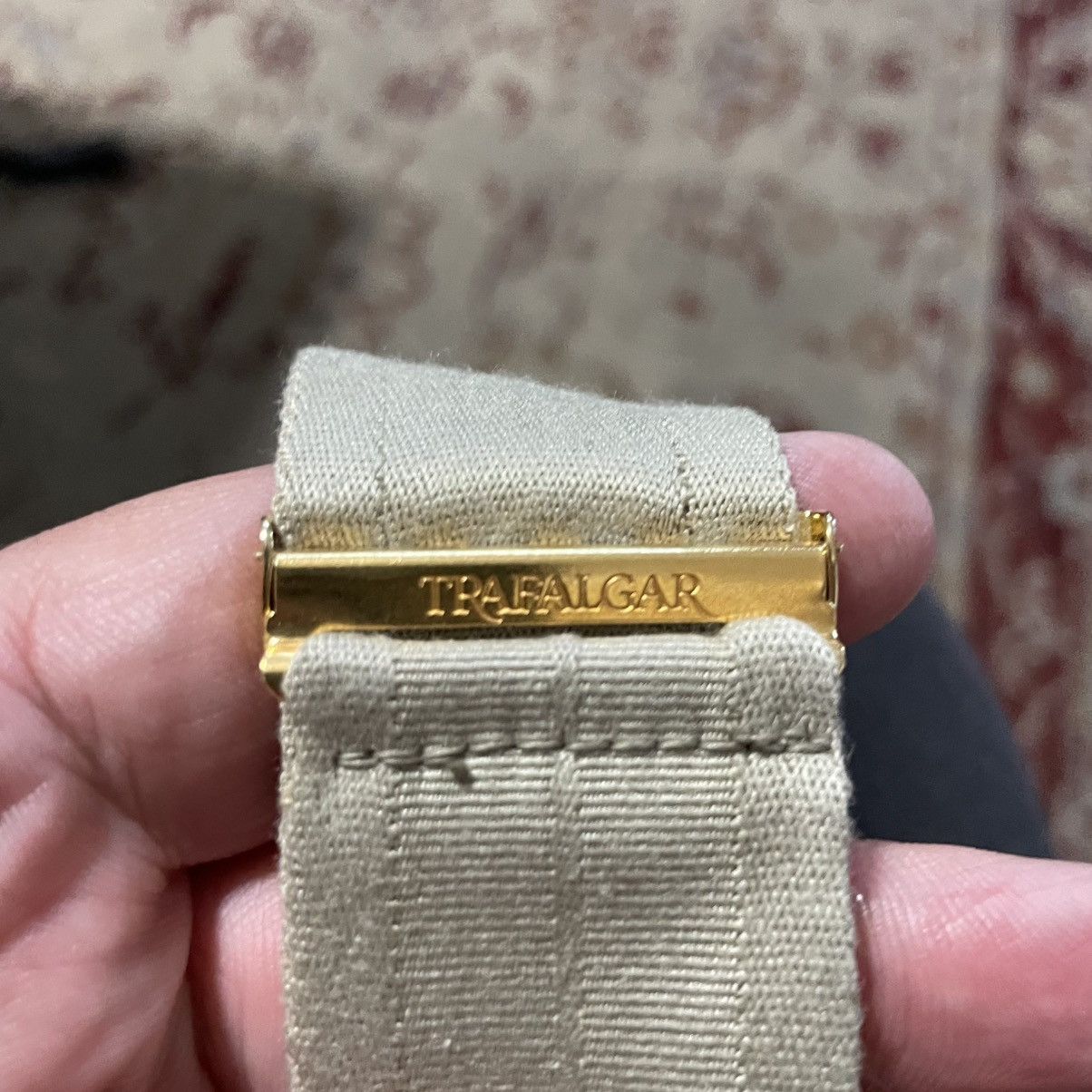 Trafalgar × Vintage Cotton and Silk and leather braces Size ONE SIZE - 5 Thumbnail
