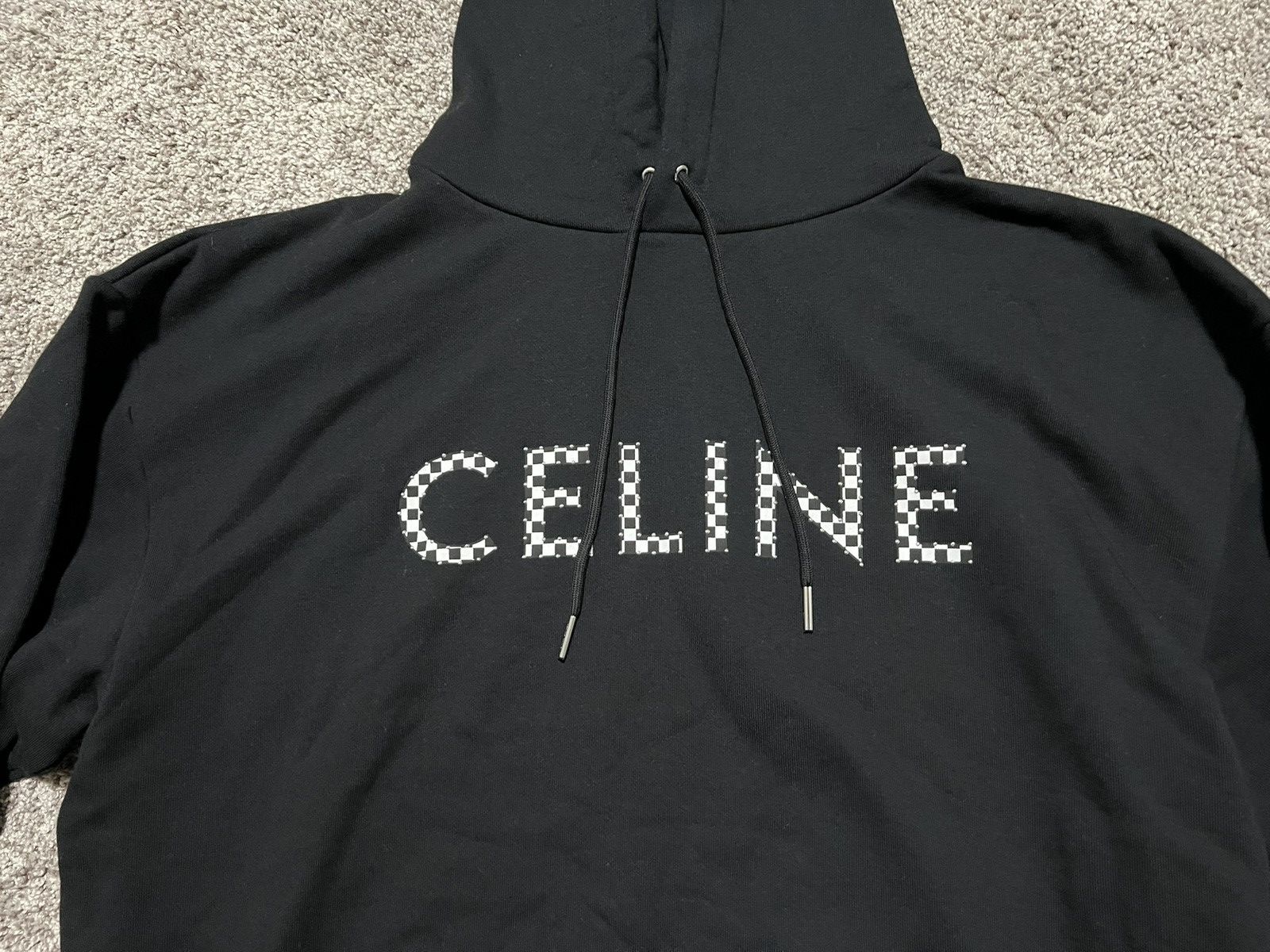 Celine Celine Studded Sweatshirt Hoodie Black Size US L / EU 52-54 / 3 - 4 Thumbnail