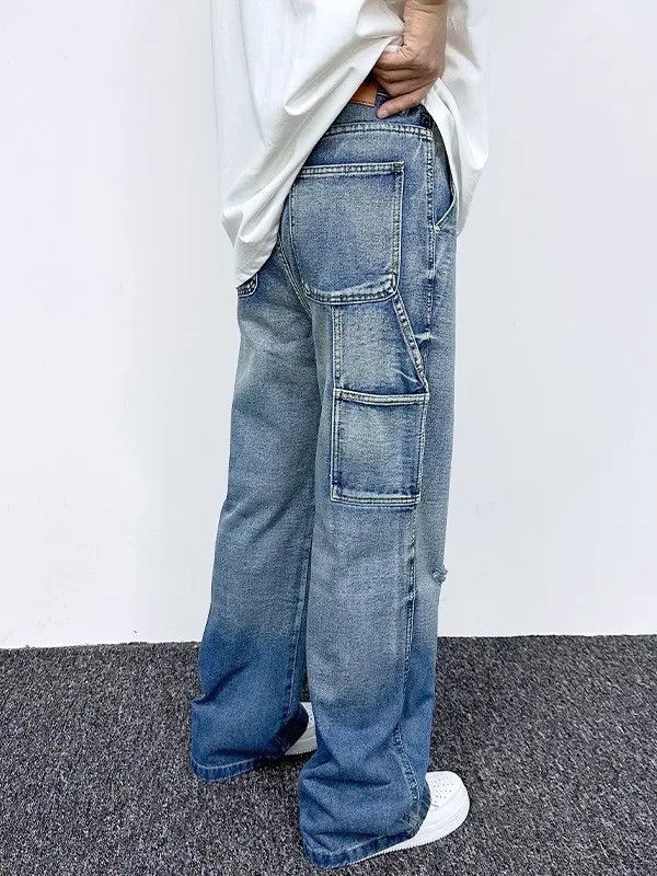 Japanese Brand × Jean Baggy Distressed Denim Jeans Size US 32 / EU 48 - 4 Thumbnail