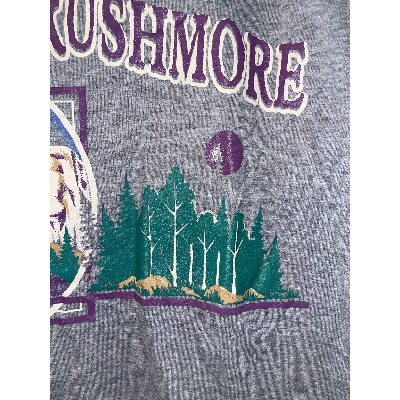 Jerzees × Vintage Vintage Mount Rushmore Shirt Jerzees Gray Tee VTG 90s Large Size US L / EU 52-54 / 3 - 4 Thumbnail