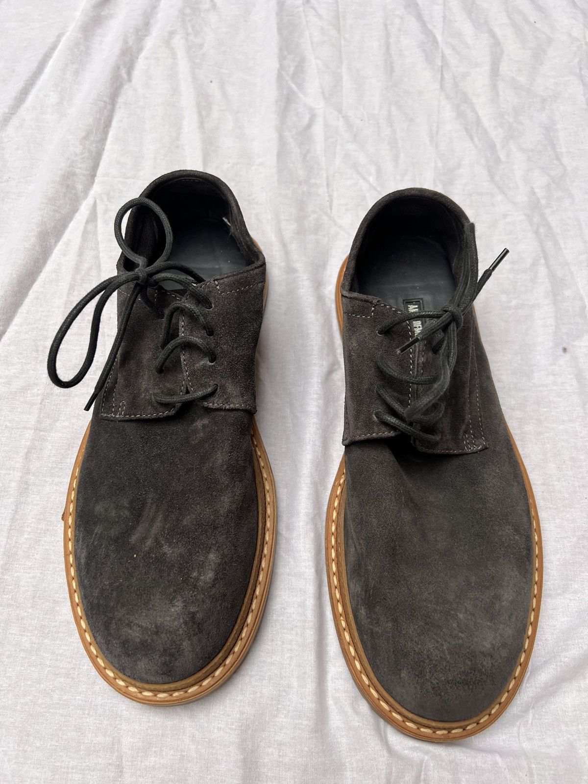 Ann Demeulemeester Dark grey reverse leather shoes Size US 9 / EU 42 - 2 Thumbnail