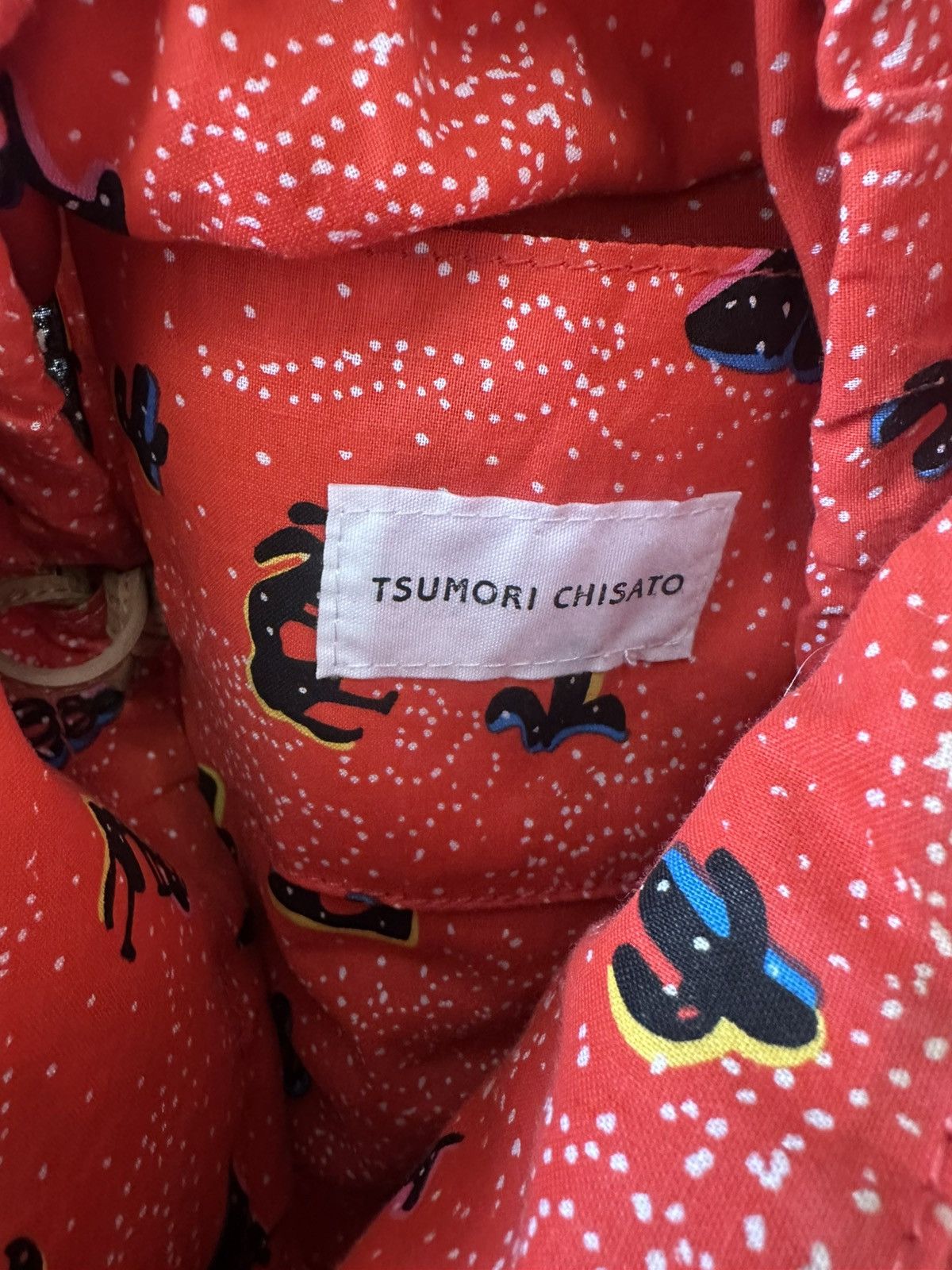 Tsumori Chisato Tsumori Chisato Basket Knit Motif With Drawsting Tote Bag Size ONE SIZE - 8 Thumbnail