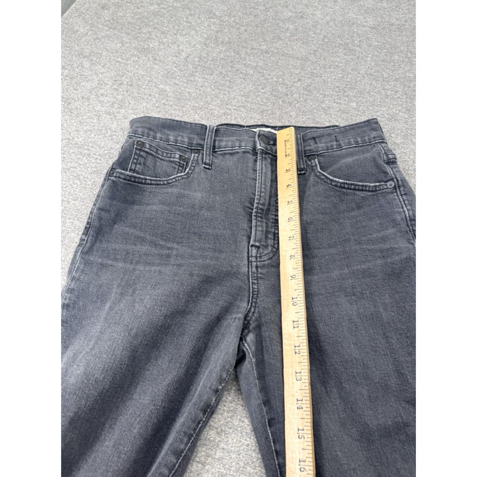 Madewell Madewell The Perfect Vintage Crop Jeans Women’s 28 Black 28x25 Cropped Regular Rise 25in 28in XS? Size 28" / US 6 / IT 42 - 4 Thumbnail