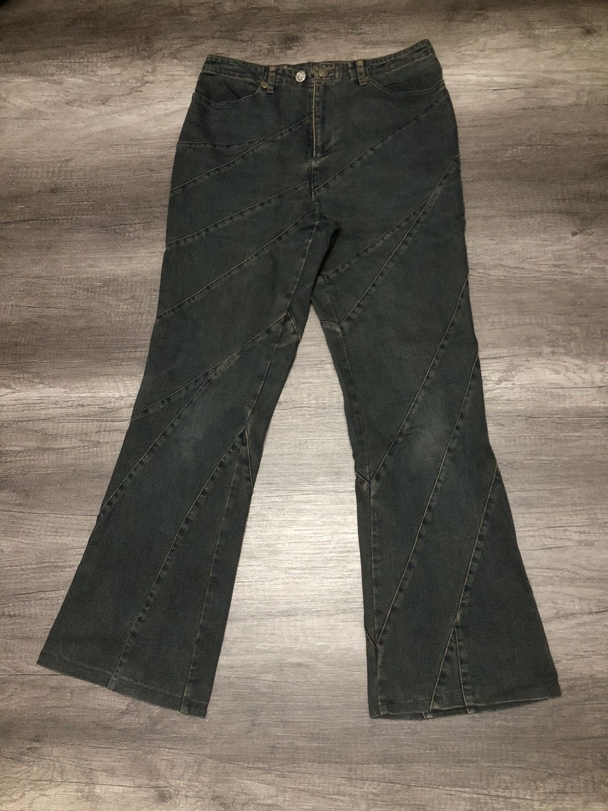 If Six Was Nine × Japanese Brand × Le Grande Bleu (L.G.B.) VINTAGE VIVA PRESTO HAGI FLARED DESIGN HYSTERIC GLAMOUR Size 30" / US 8 / IT 44 - 1 Thumbnail