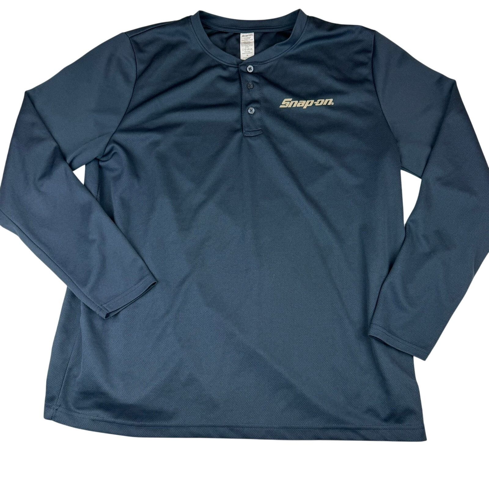 Other Snap-on Long Sleeve Henley Shirt XL Navy Blue Size US XL / EU 56 / 4 - 1 Thumbnail