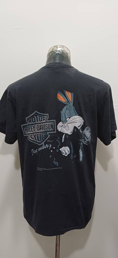 Champion VINTAGE 90's HARLEY DAVIDSON X LOONEY TUNES SHIRT Size US L / EU 52-54 / 3 - 2 Thumbnail