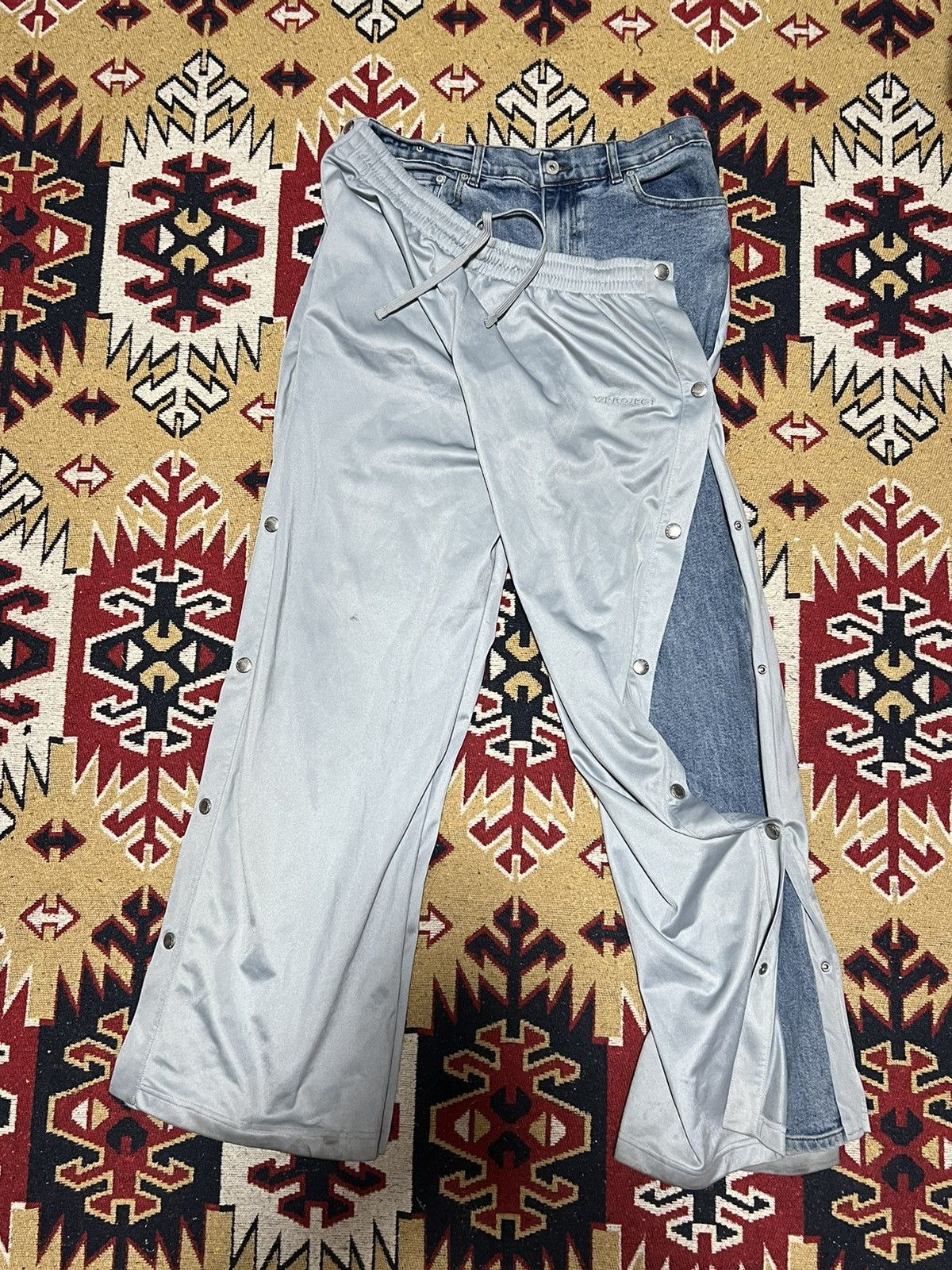 Y/project Unisex S snap off track pants
