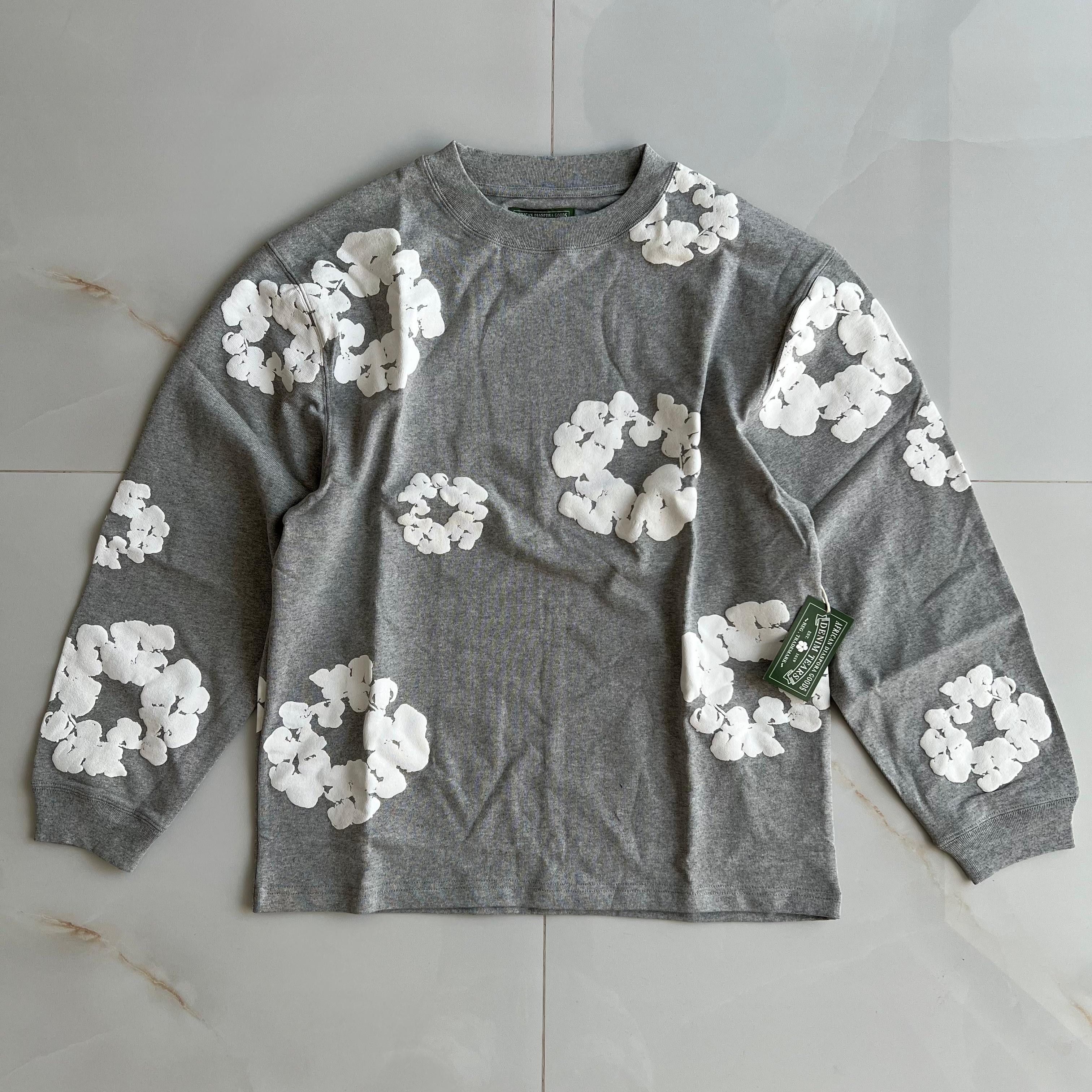 DENIM TEARS Denim Tears Cotton Wreath Long Sleeve Gray Size US L / EU 52-54 / 3 - 1 Thumbnail