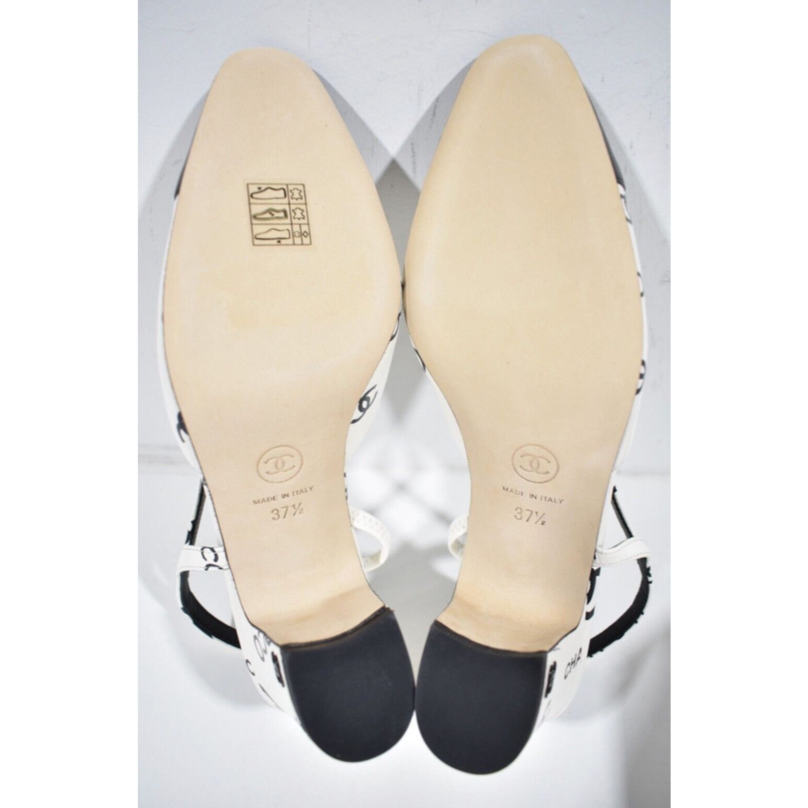 Chanel 23P Mademoisele Coco Sling CC Slingback Sandal Heel 37.5 Size US 7.5 / IT 37.5 - 12 Thumbnail