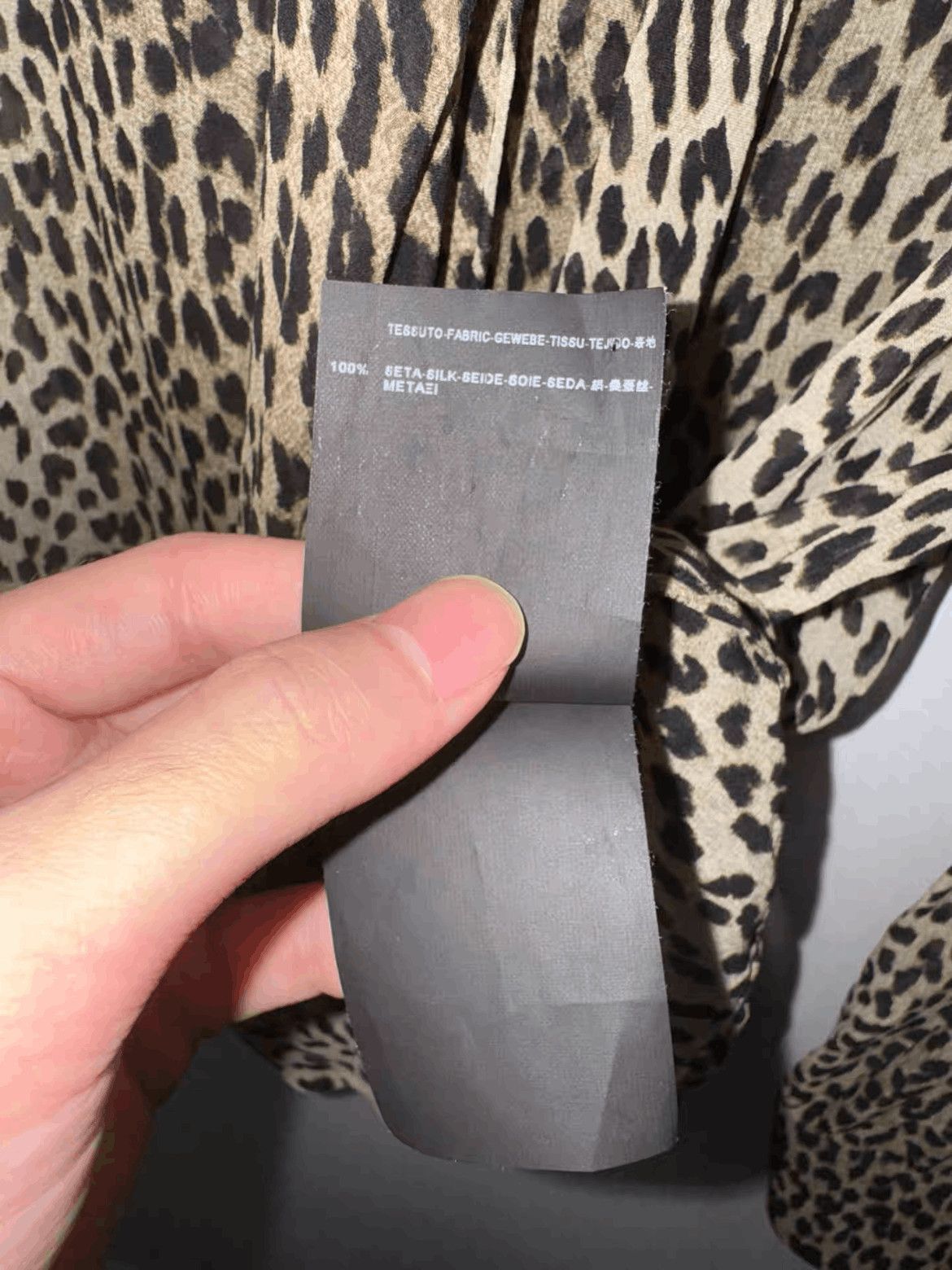 Saint Laurent Paris F36 Saint Laurent Paris by Hedi 14SS Leopard Shirt-2508 Size XS / US 0-2 / IT 36-38 - 6 Thumbnail