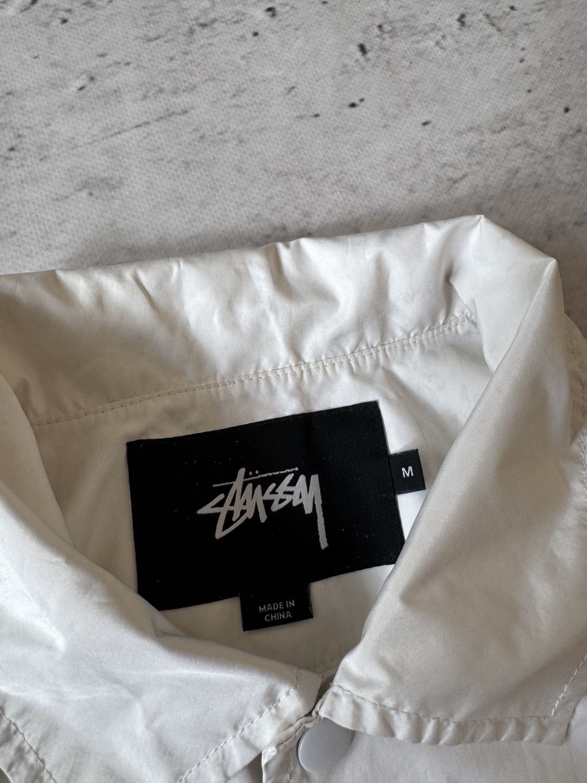 Japanese Brand × Stussy × Vintage STUSSY COAT JACKET DOUBLE LOGO VINTAGE NYLON JACET Size US M / EU 48-50 / 2 - 14 Thumbnail