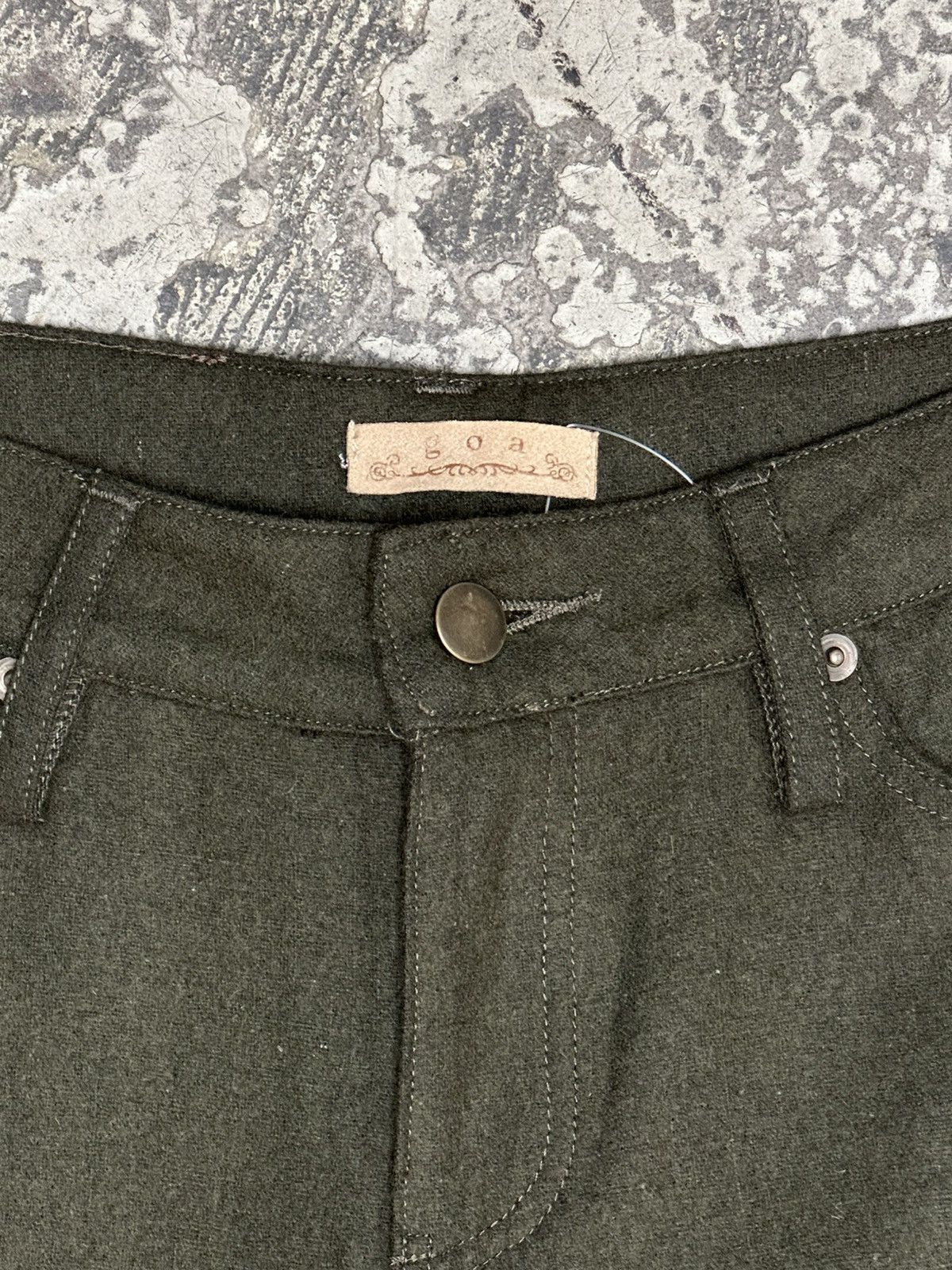 Japanese Brand Japanese designer Goa wool capri pants Size 26" / US 2 / IT 38 - 4 Thumbnail