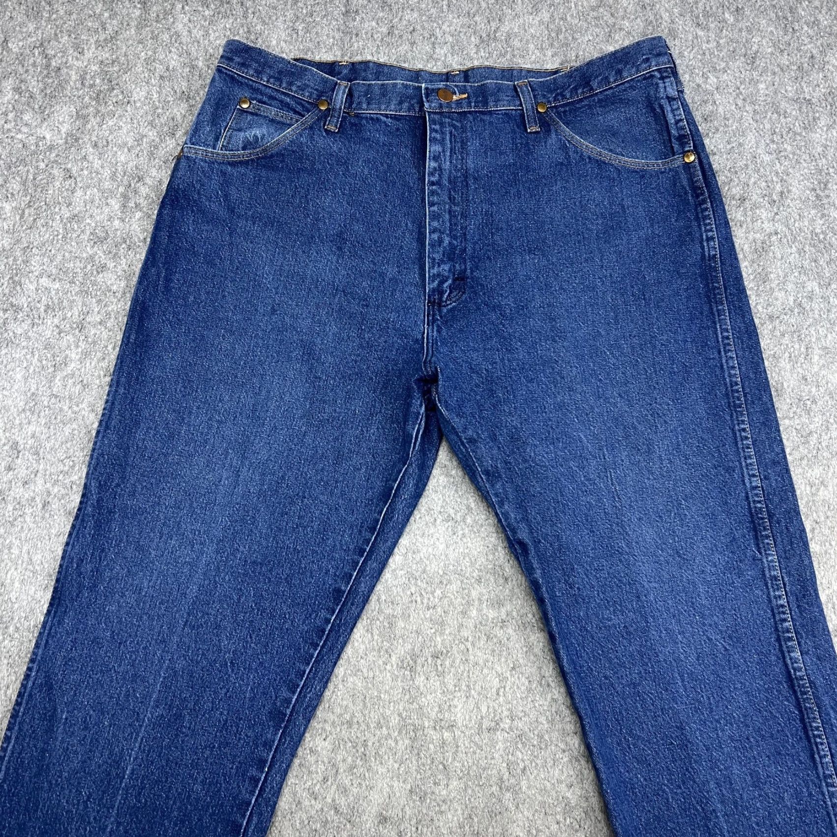 Wrangler VINTAGE Wrangler Jeans Mens 40x32 Blue Straight Denim Pants Made USA 31MWZDN FITS38x30 Size US 40 / EU 56 - 5 Thumbnail
