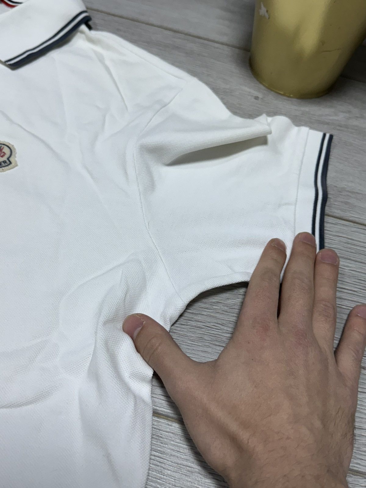 Moncler Moncler basic polo shirt buttons vintage Size US XXL / EU 58 / 5 - 6 Thumbnail