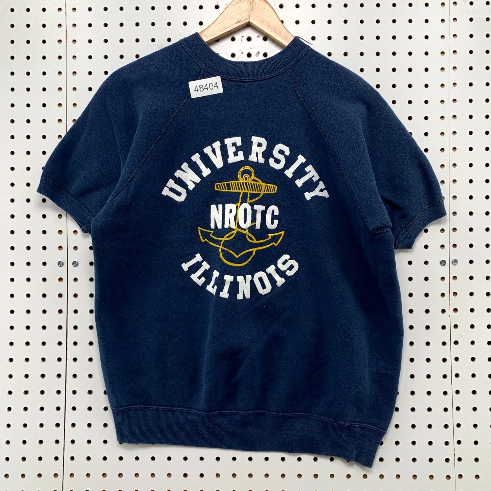 Vintage Vintage University Illinois Sweatshirt Mens M Navy 50s Flock Print Military Shirt Sneakers? Size US M / EU 48-50 / 2 - 2 Thumbnail