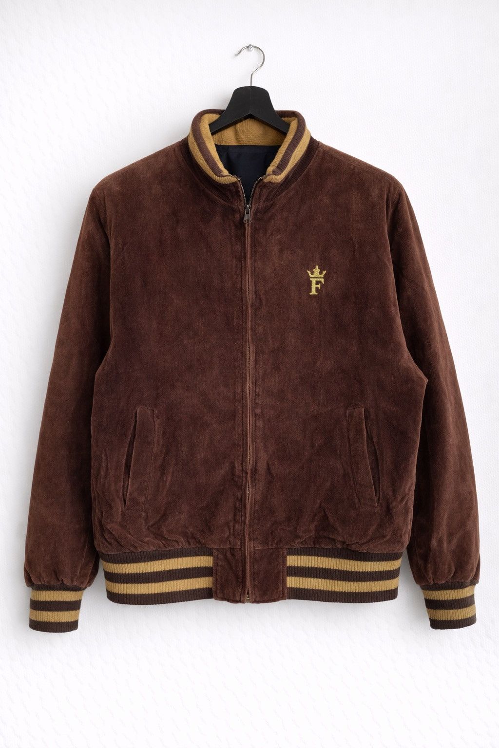 Fubu Vintage FUBU Brown Velvet Bomber Jacket – 90s Hip Hop Size US M / EU 48-50 / 2 - 1 Thumbnail
