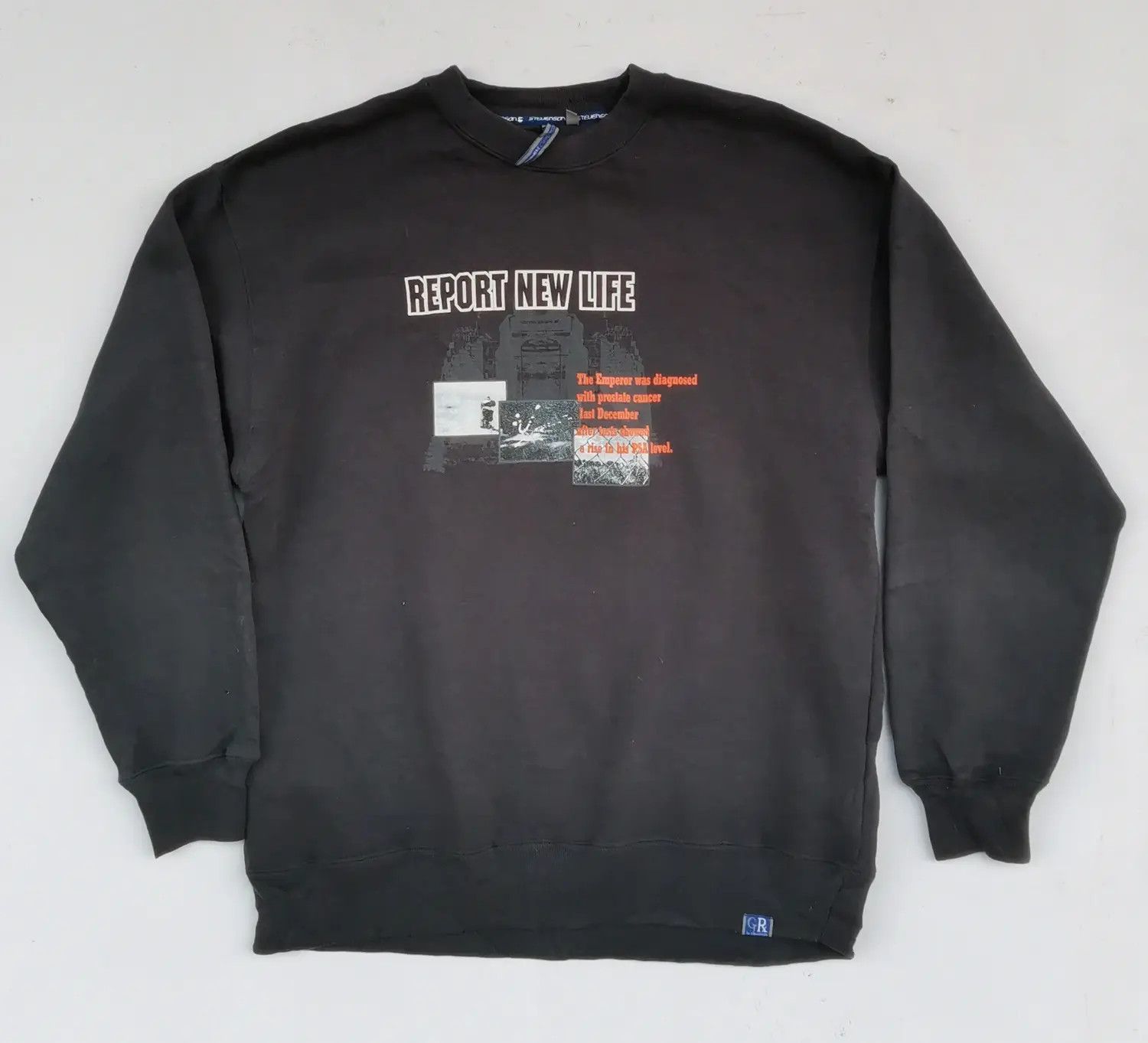 Rare!!! Stevenson Report New Life Big Logo Sweatshirt
