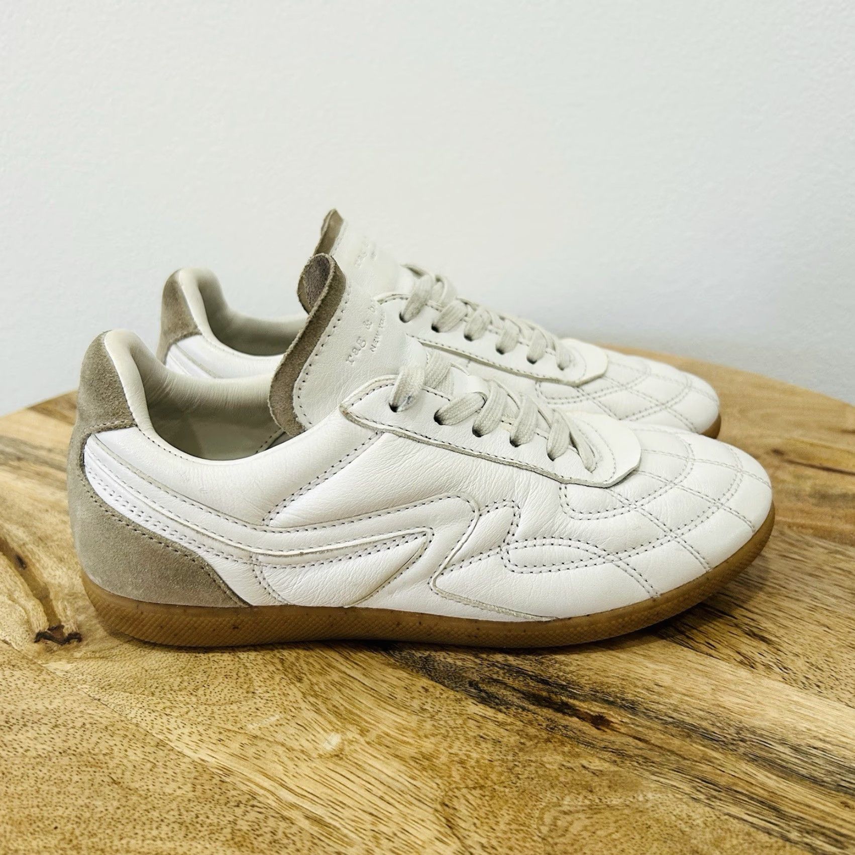 Rag & Bone rag & bone Legacy Sneaker Womens US 5 White 35 Retro Size US 5 / IT 35 - 2 Thumbnail