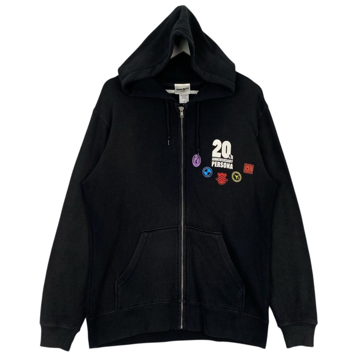 Vintage Vintage Persona 20 Fes Printed Hoodie Sweater Black Size US L / EU 52-54 / 3 - 1 Thumbnail