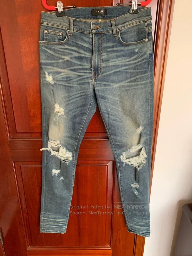 Amiri Amiri Size 34 Washing destroys jeans Size US 34 / EU 50 - 1 Thumbnail