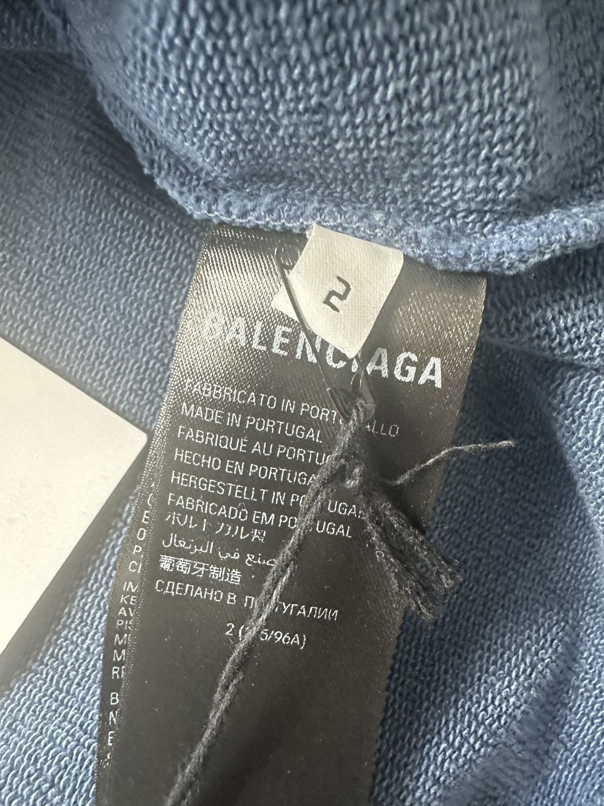 Balenciaga Balenciaga Paris Moon hoodie faded blue Sz2 NEW Size US M / EU 48-50 / 2 - 8 Thumbnail