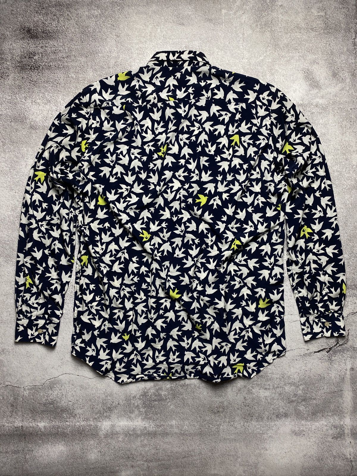 Our Legacy × Vintage Our Legacy longsleeve fullprint classic shirt „smile” SS13 Size US M / EU 48-50 / 2 - 5 Thumbnail