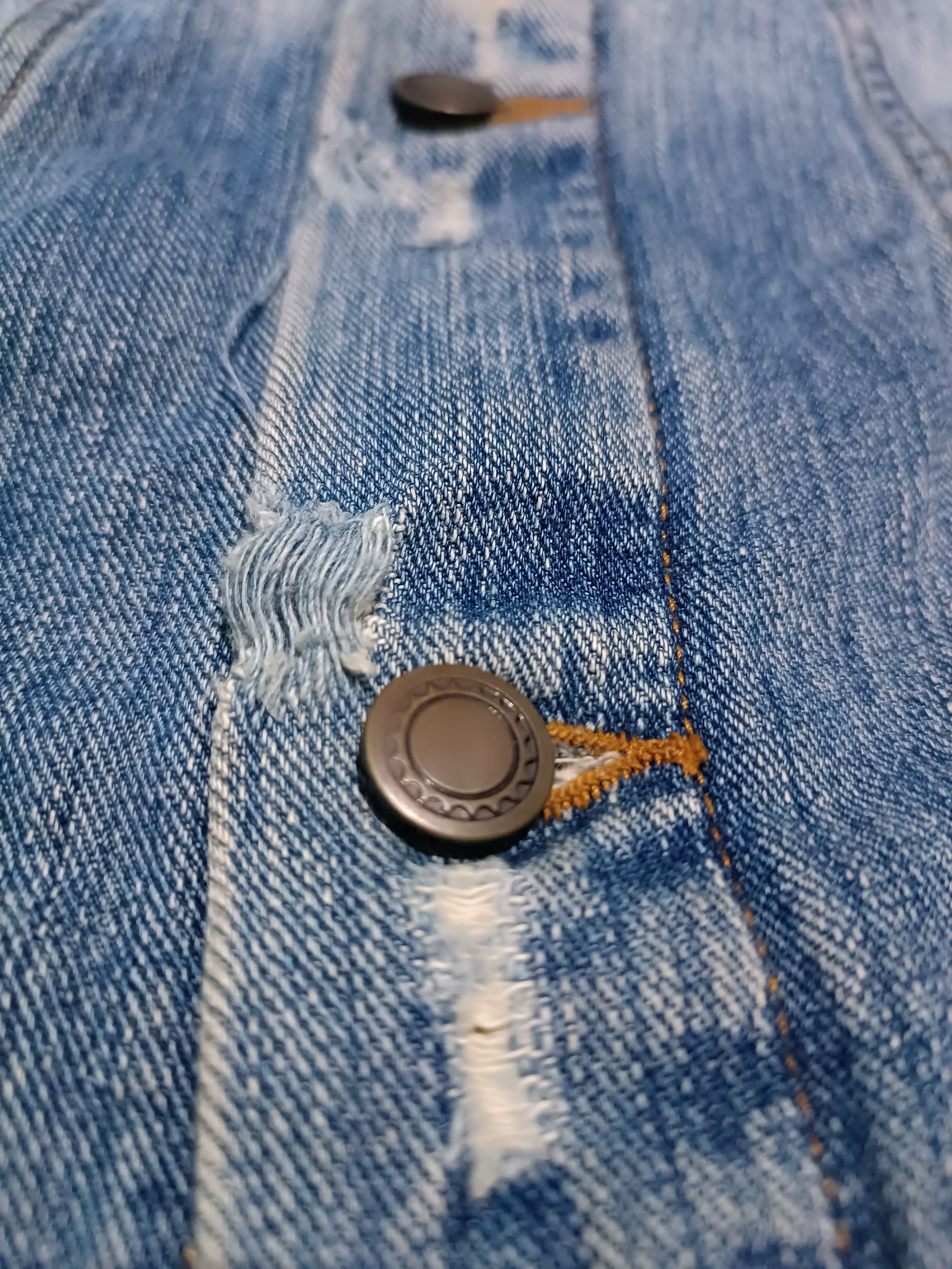 Japanese Brand Exhibitionist Jacket Jeans Distressed Ripped Size US M / EU 48-50 / 2 - 7 Thumbnail