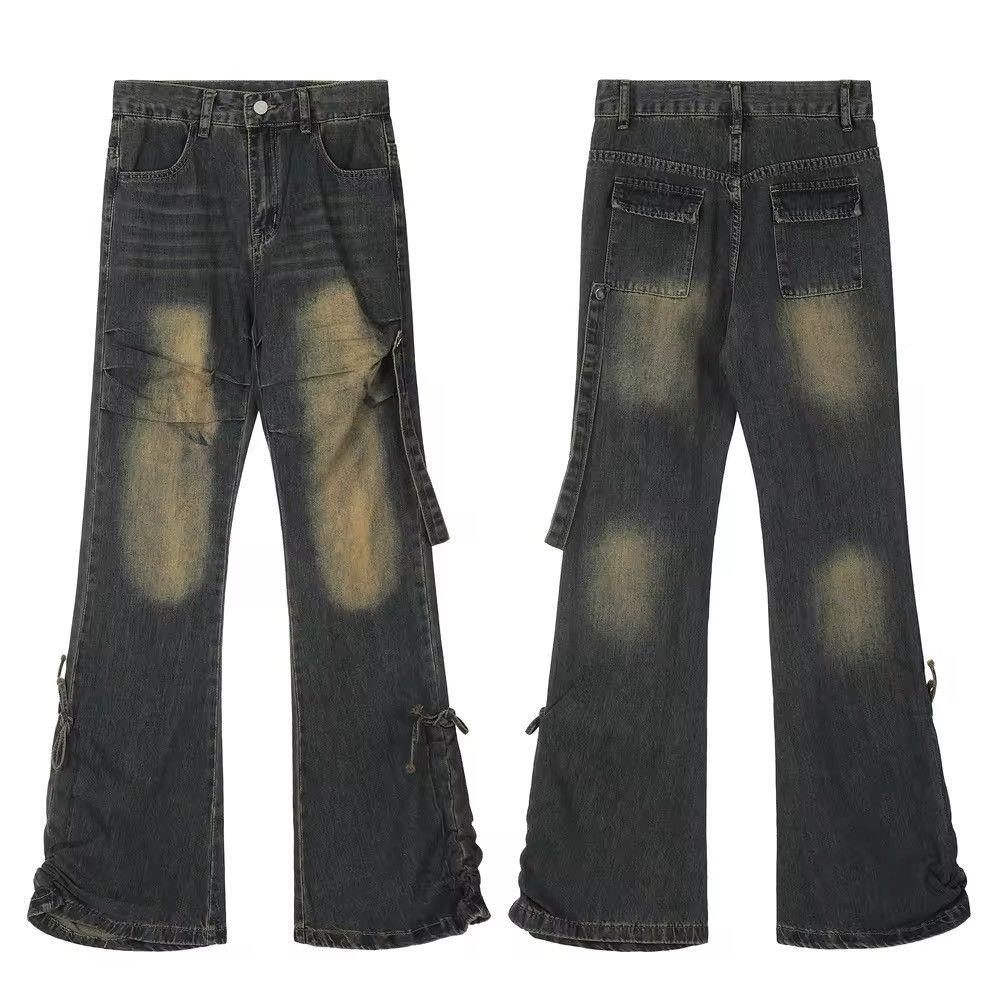 Jean × Vintage Vintage Wide Leg Flare Jeans Size US 31 - 6 Thumbnail