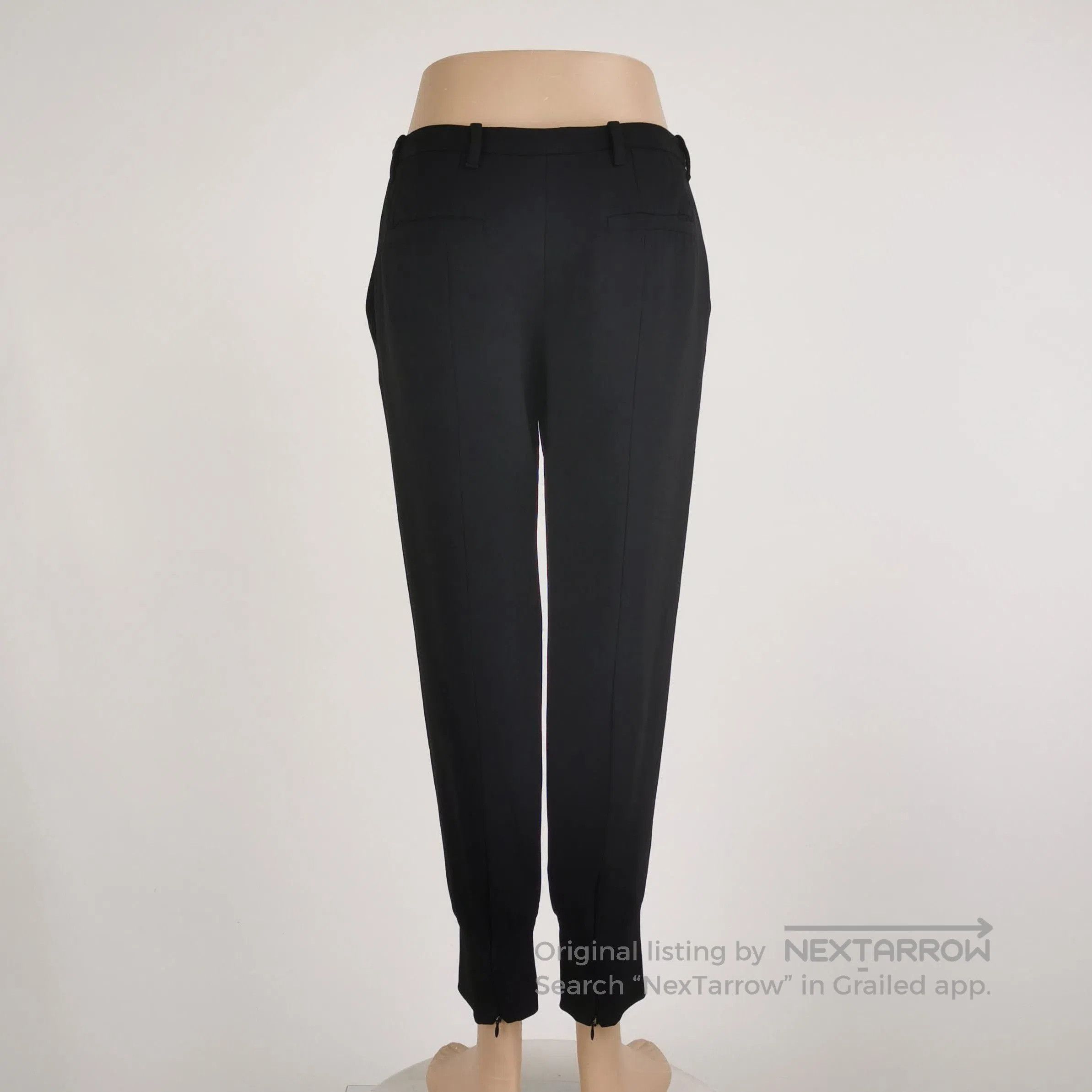 Prada Prada Elegant Black Slim Fit Trousers . Size 39" - 3 Thumbnail