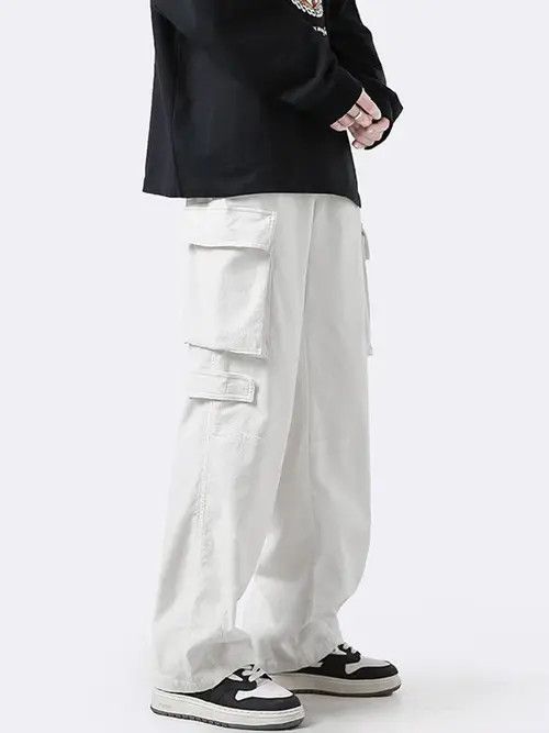 Japanese Brand Fumina x Chie White High Street Vintage Loose Casual Pants Size US 30 / EU 46 - 1 Thumbnail