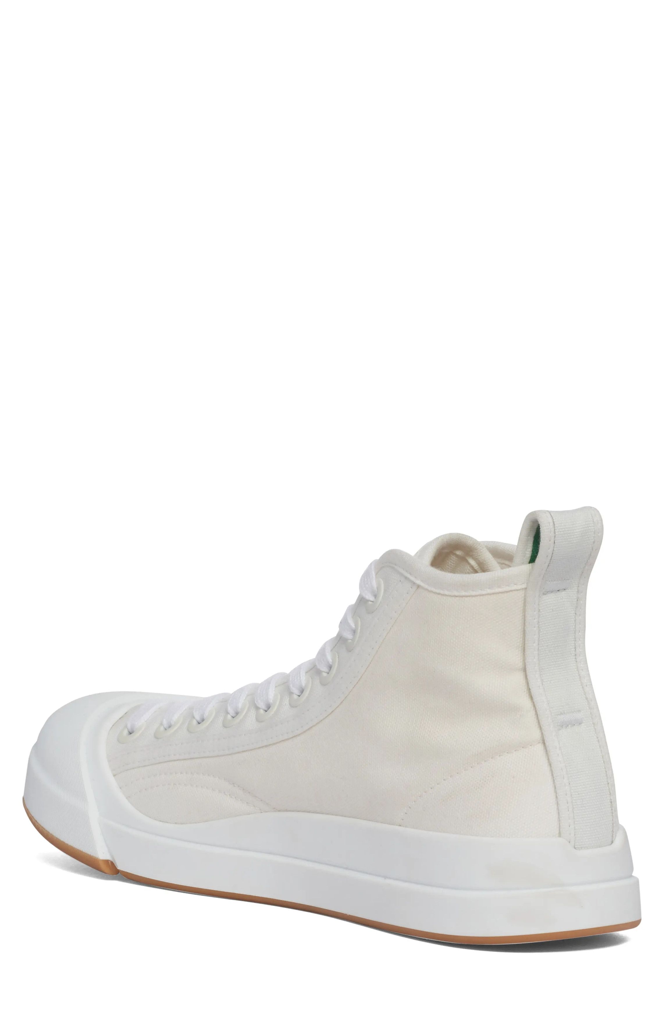 Bottega Veneta o1s1rm0925 Vulcan Leather Sneakers in White Size US 6 / EU 39 - 3 Thumbnail