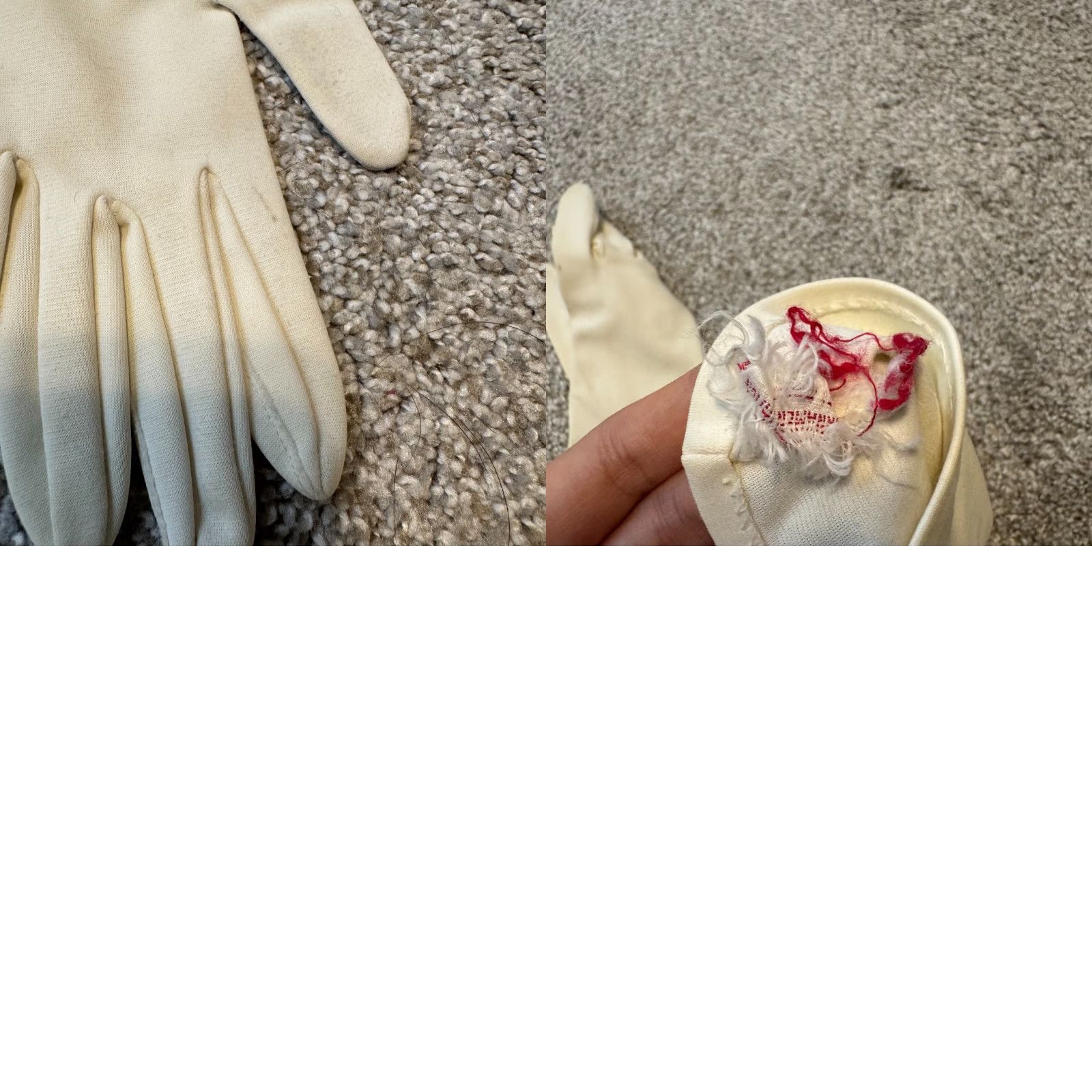 Vintage VINTAGE White Cream Gloves XS Small Women Edwardian Victorian Steampunk Womens Size ONE SIZE - 8 Thumbnail