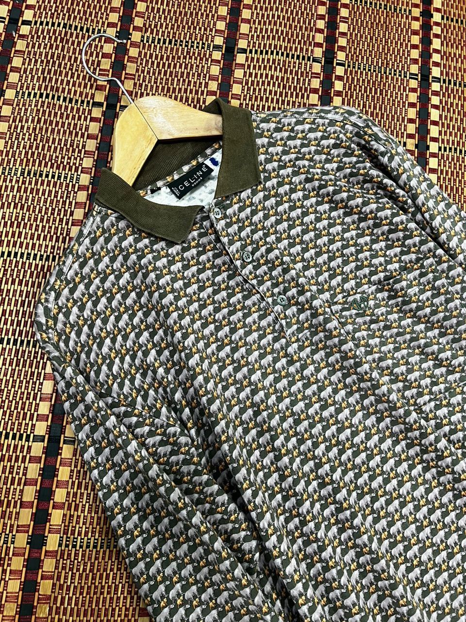 Celine Vintage Celine Full Print 🐻 Bear Motif Size US L / EU 52-54 / 3 - 3 Thumbnail