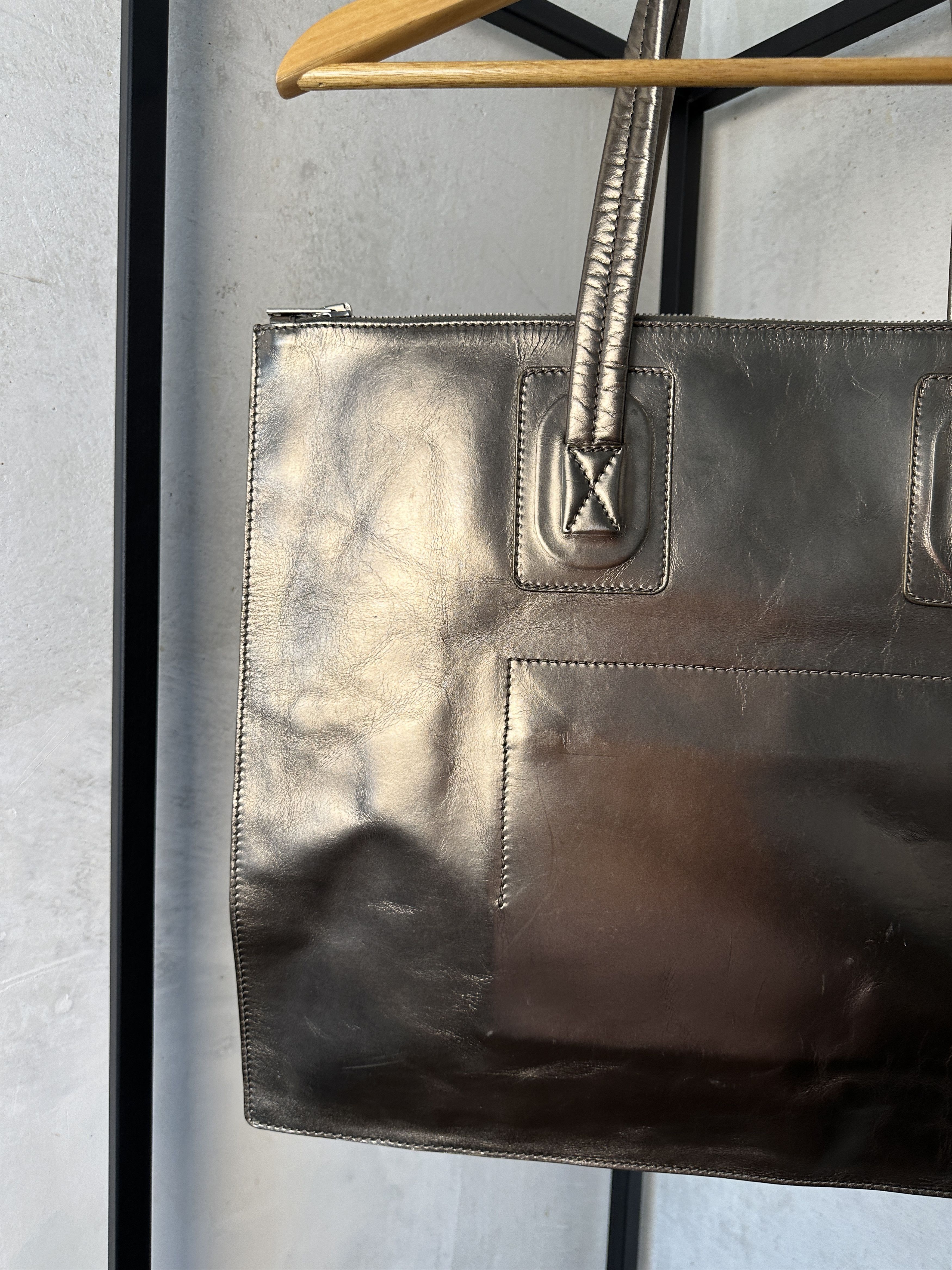 Rick Owens Rick Owens SS13 Island Metallic Gold Tote Bag Size ONE SIZE - 5 Thumbnail