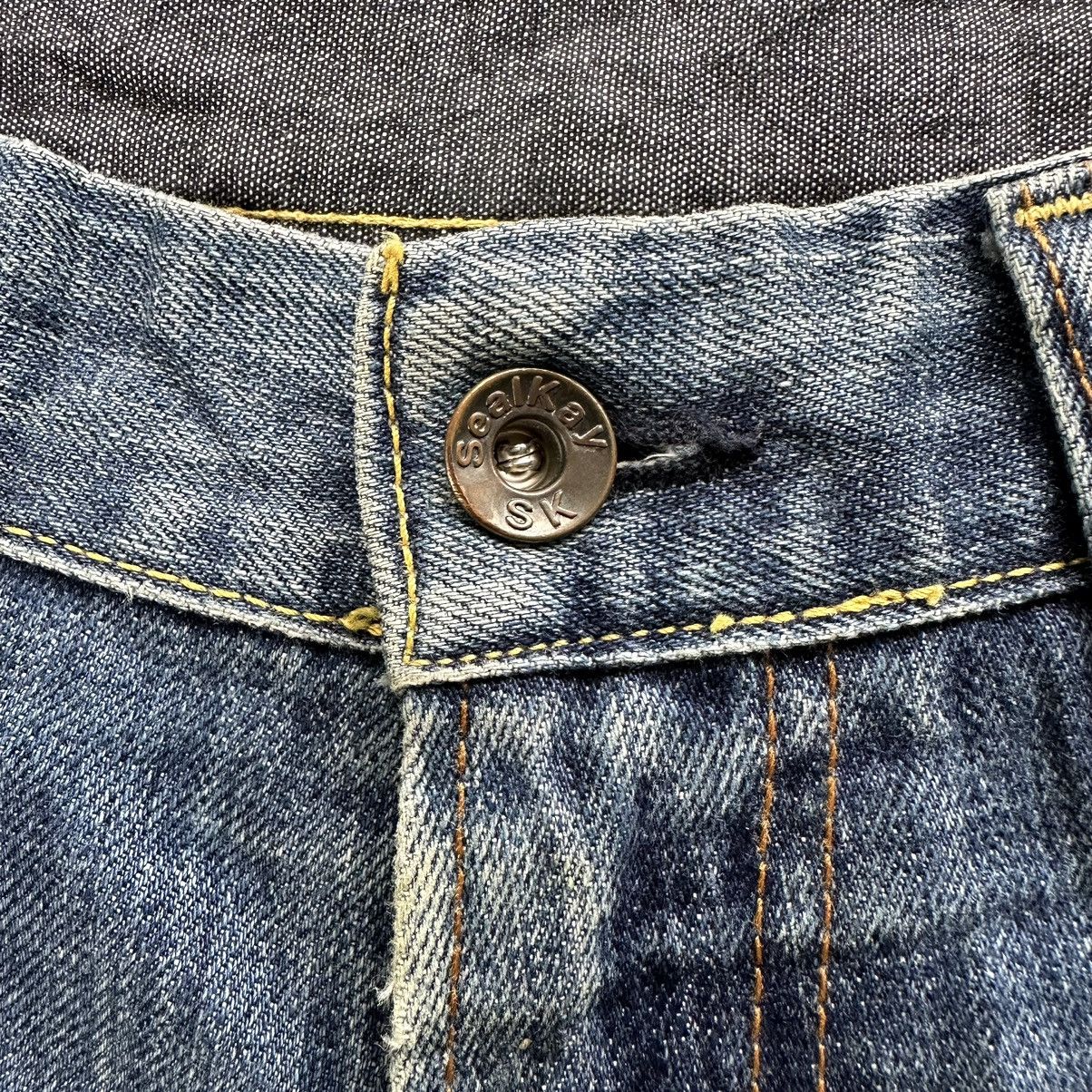 Japanese Brand Vintage SealKay Italy Faded Distressed Denim Jean Pant Size US 33 - 6 Thumbnail