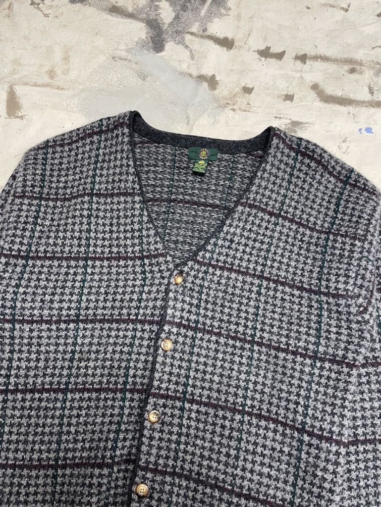 Vintage Vintage Herringbone Wool Cardigan- 1990s Size US M / EU 48-50 / 2 - 2 Thumbnail