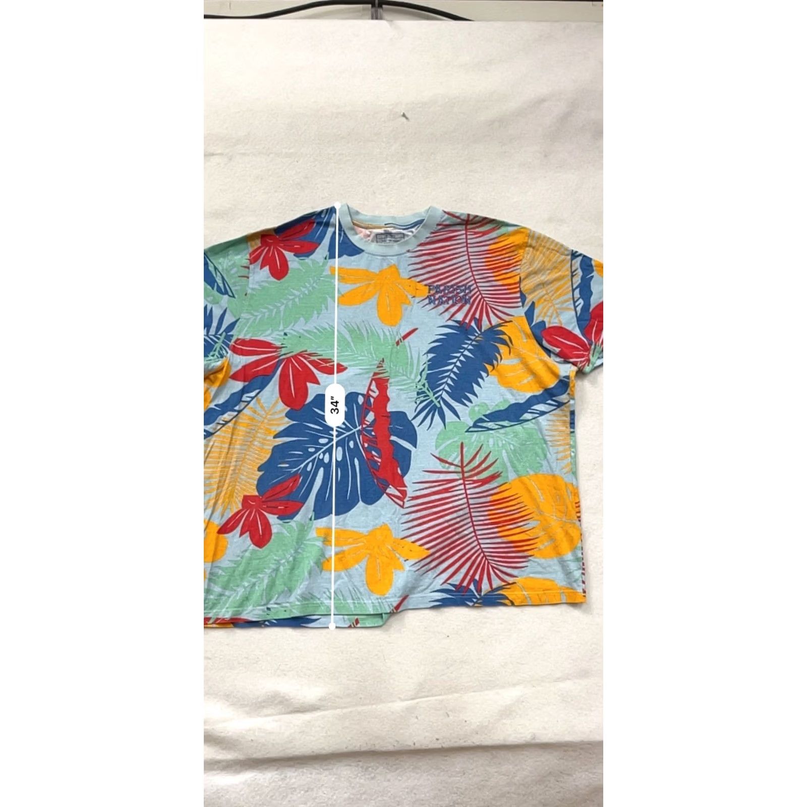 Vintage Parish Nation Shirt Mens 5XL Tropical Print T-Shirt Blue Summer 5XL Mens Size US XXL / EU 58 / 5 - 6 Thumbnail