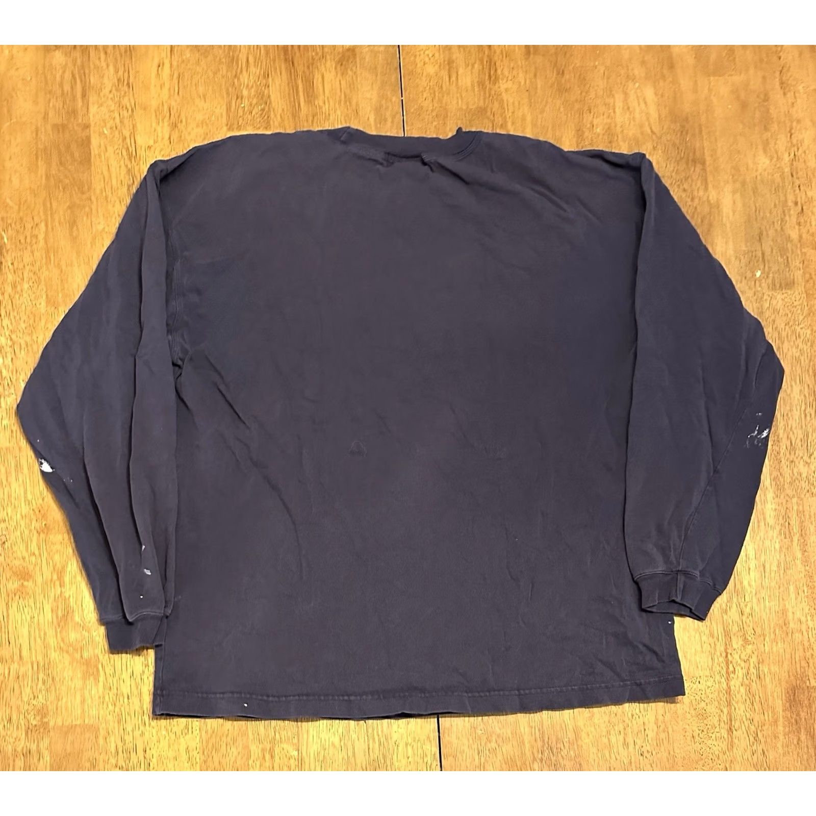 Banana Republic VINTAGE Banana Republic Long Sleeve Shirt Navy Blue Paint Splatter 80s 90s M Mens Size US M / EU 48-50 / 2 - 5 Thumbnail