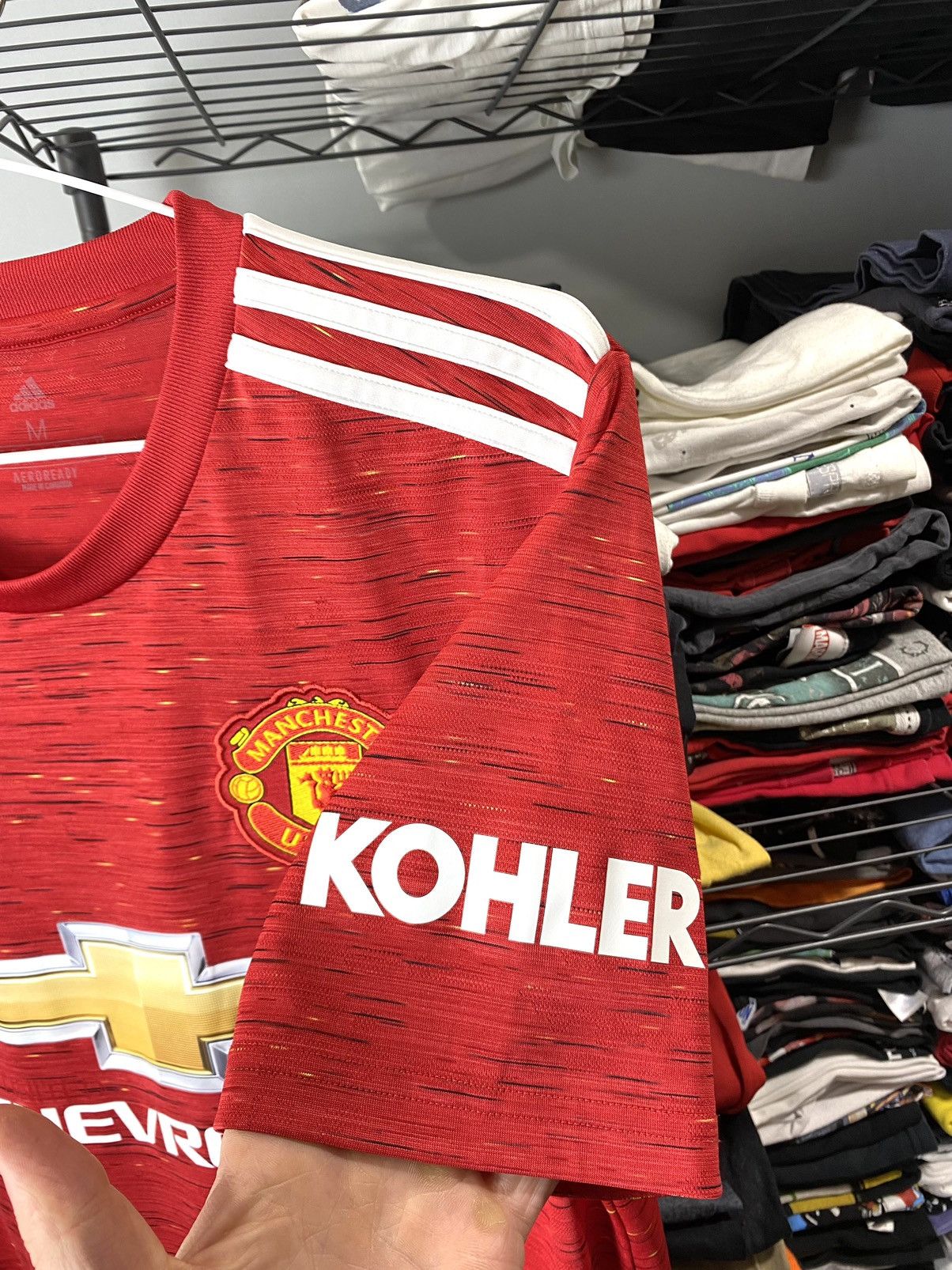 Adidas 2020-21 Adidas Manchester United Soccer Jersey T Shirt Size US M / EU 48-50 / 2 - 7 Thumbnail