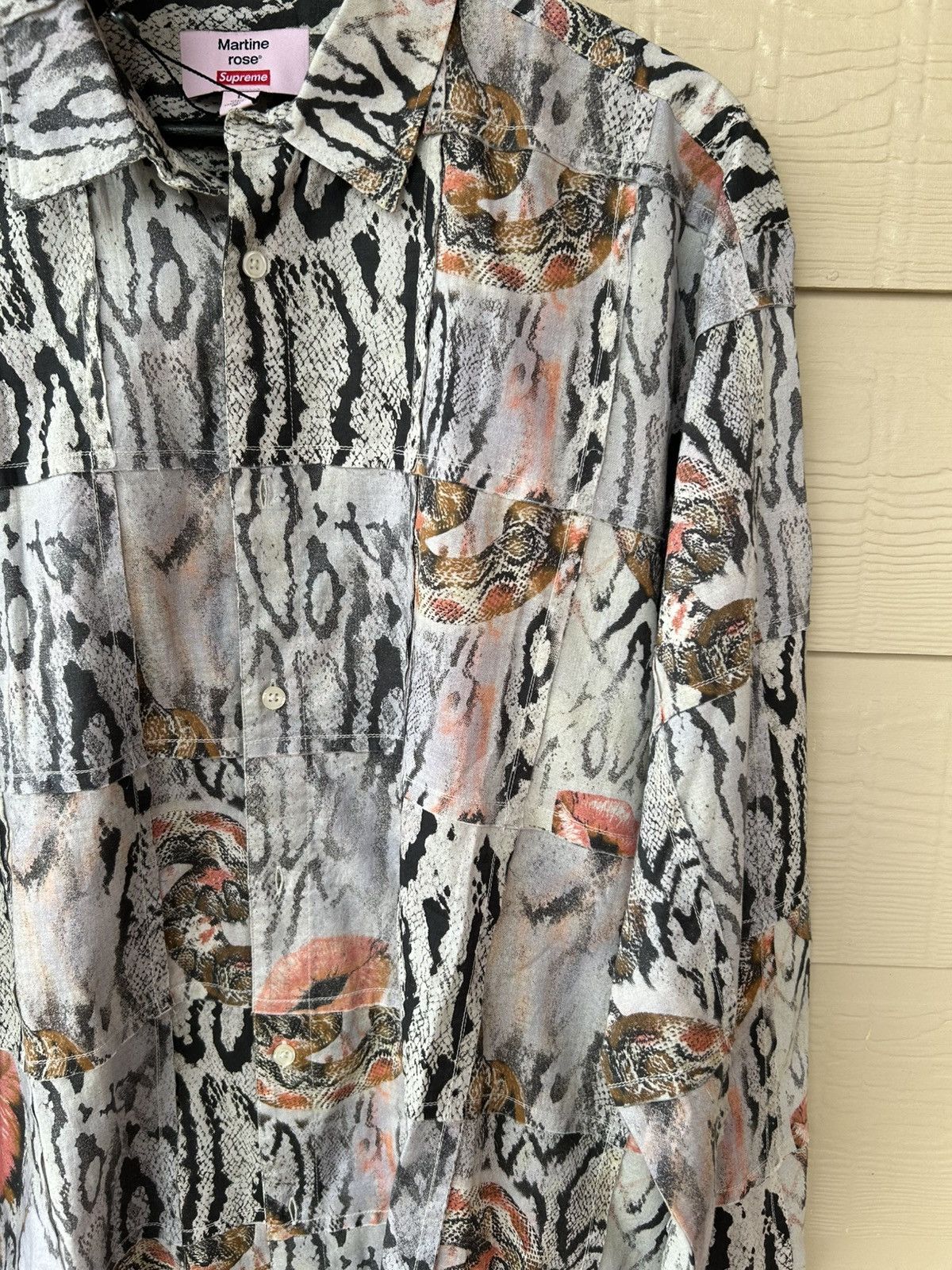 Martine Rose × Supreme NEW MARTINE ROSE SUPREME PATCHWORK BUTTON UP Size US L / EU 52-54 / 3 - 2 Thumbnail