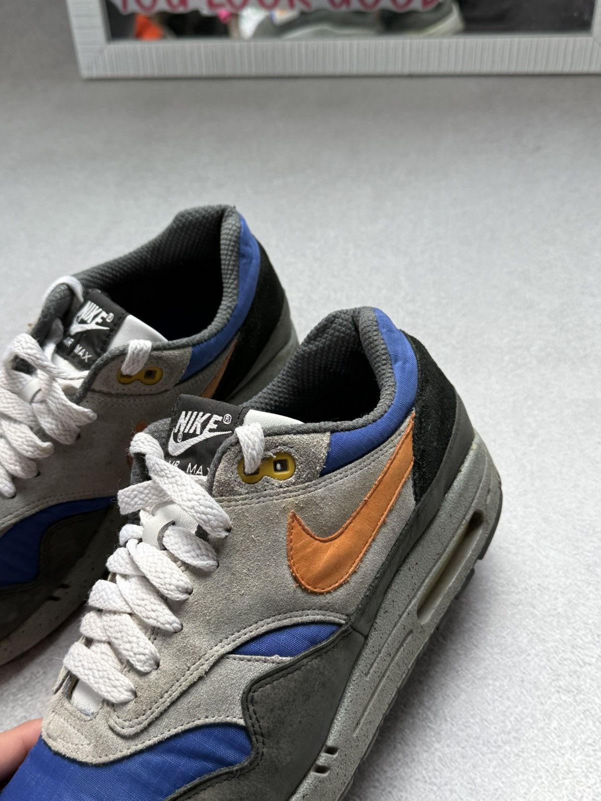Nike Nike Air Max 1 Skulls Pack Old Royal Black Anthracite RARE Size US 8 / EU 41 - 19 Thumbnail