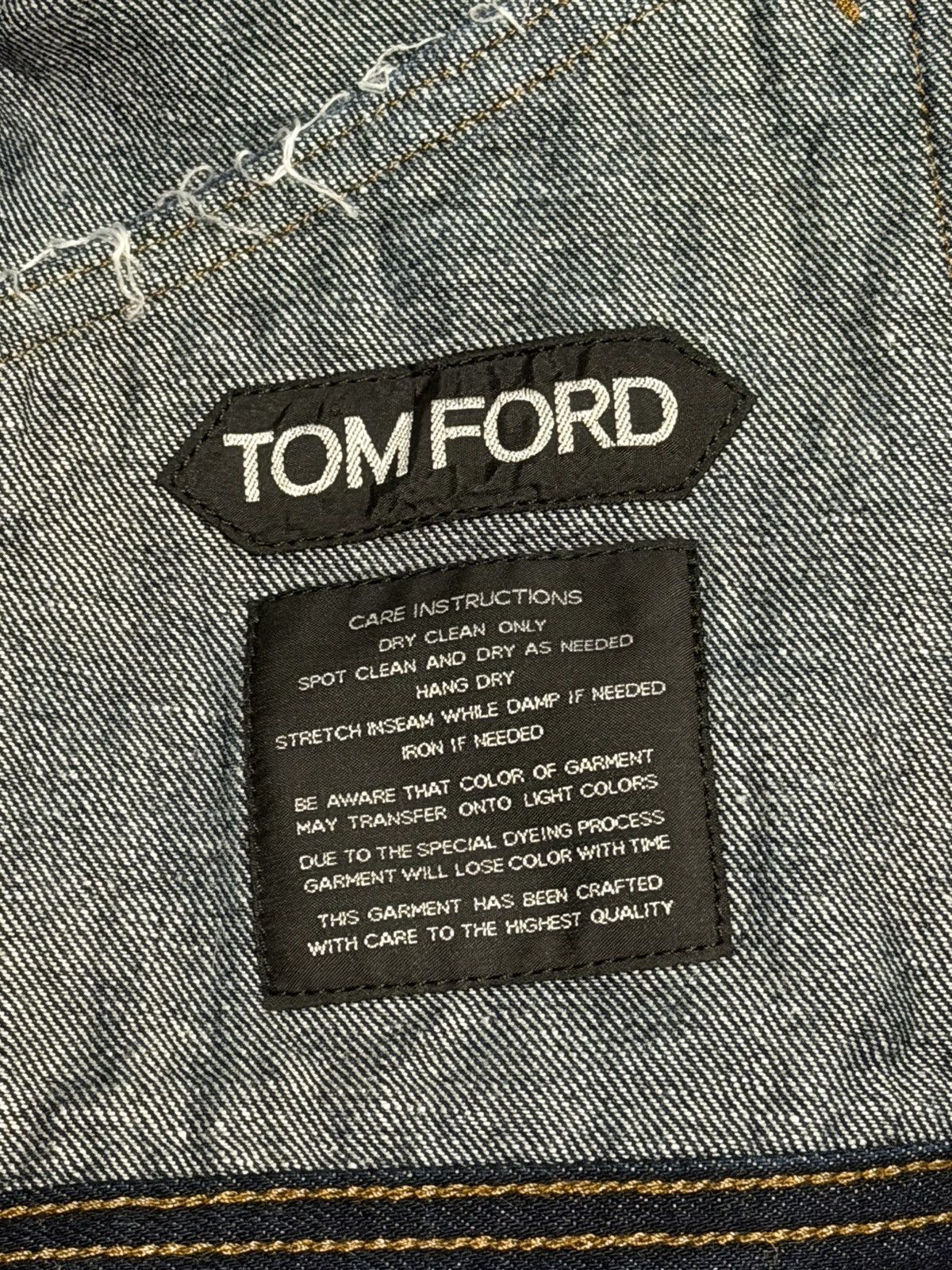 Tom Ford Tom Ford Classic Indigo Denim Trucker Jacket Made in USA Size US S / EU 44-46 / 1 - 6 Thumbnail