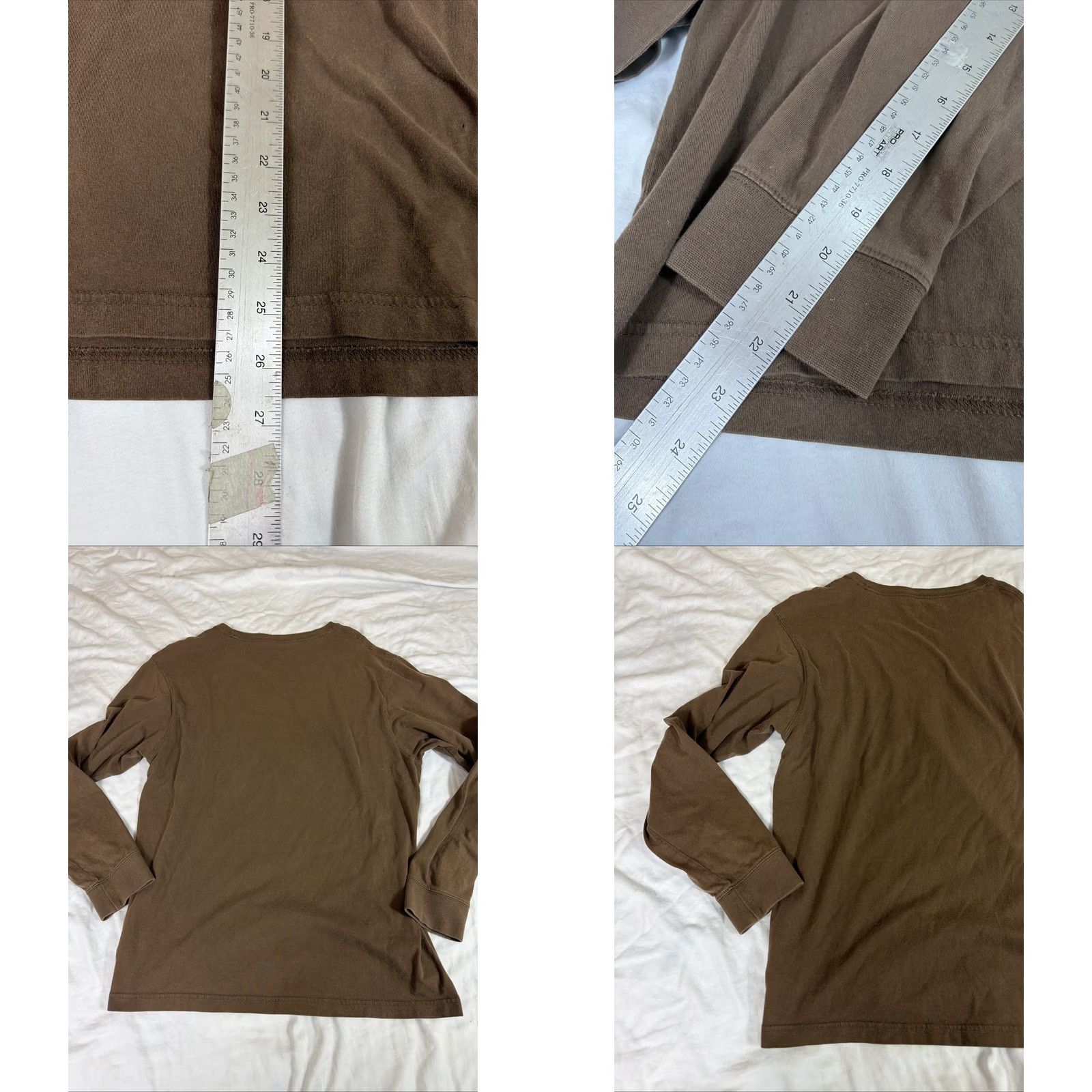 Eddie Bauer Eddie Bauer Men’s T-Shirt Long Sleeve Brown Cotton M Regular Shirt Mens Brown Long Sleeve Cotton T Shirt Size US M / EU 48-50 / 2 - 8 Thumbnail